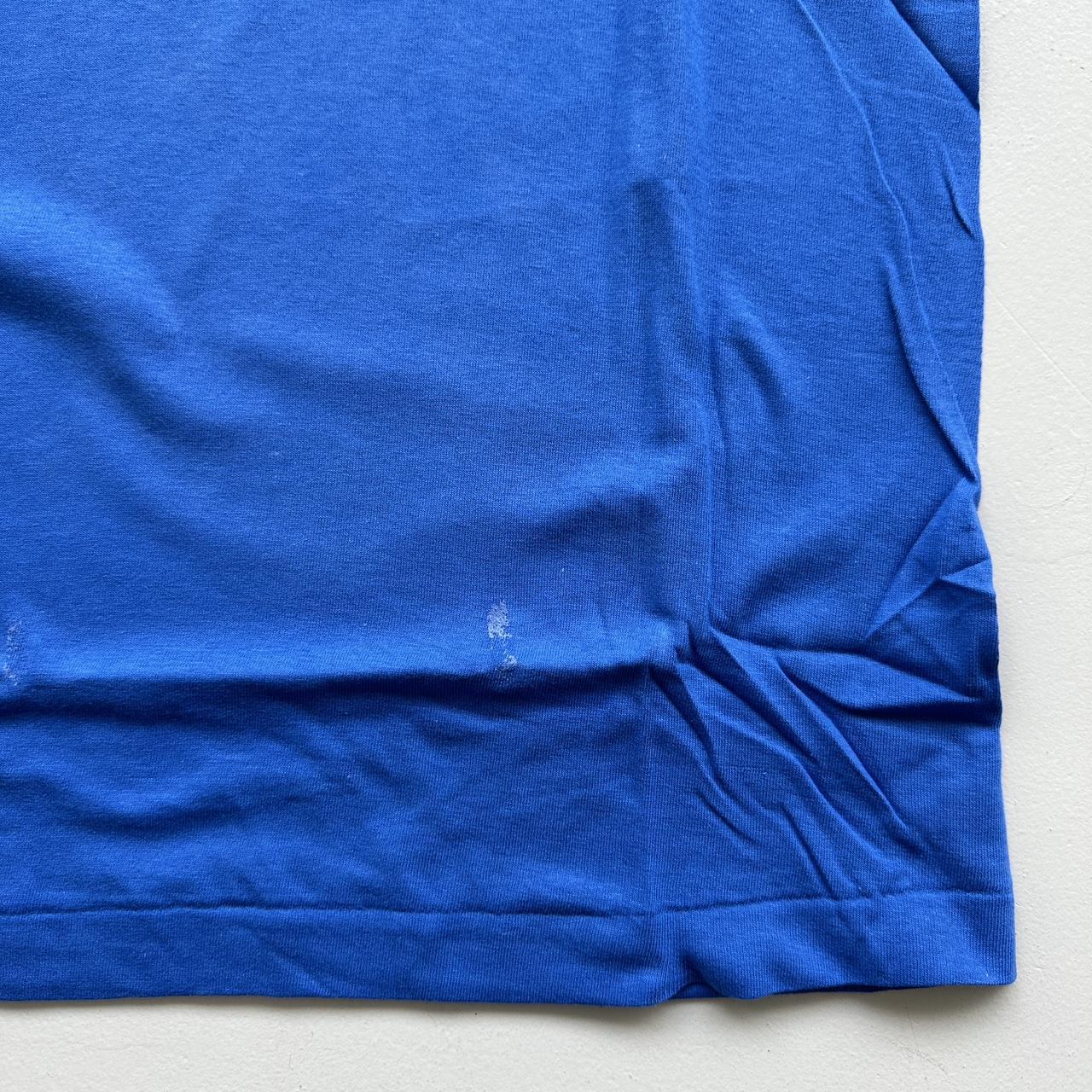 Deadstock Single Stitch Fruit of The Loom Blue Vintage T-shirt - Small