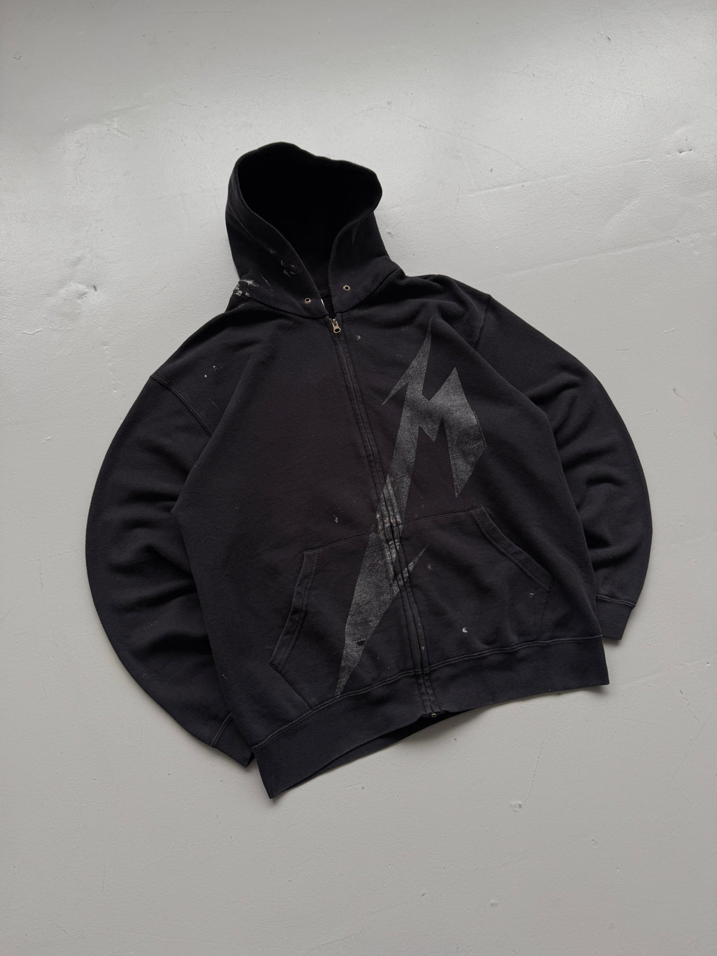 Metallica Since 1981 Vintage Zip-Up Hoodie - Medium