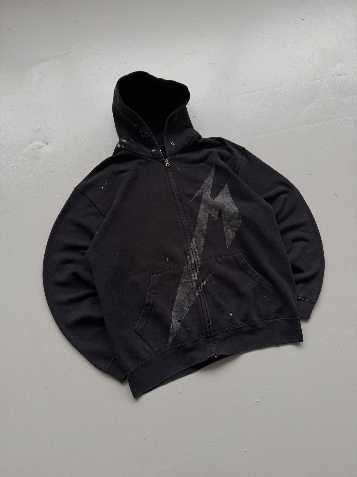 Metallica Since 1981 Vintage Zip-Up Hoodie - Medium