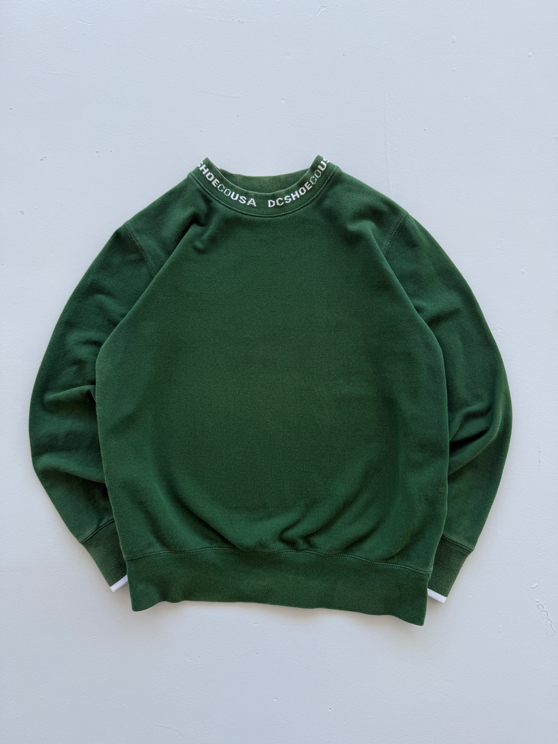 Green DC Shoes 00's Vintage Y2K Skate Crewneck Sweatshirt - XS