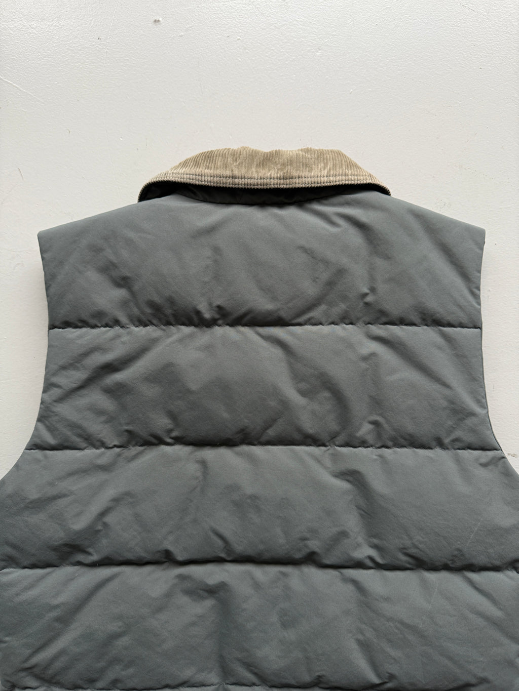 Grey Hermans 90's Vintage Puffer Vest Body Warmer - Large