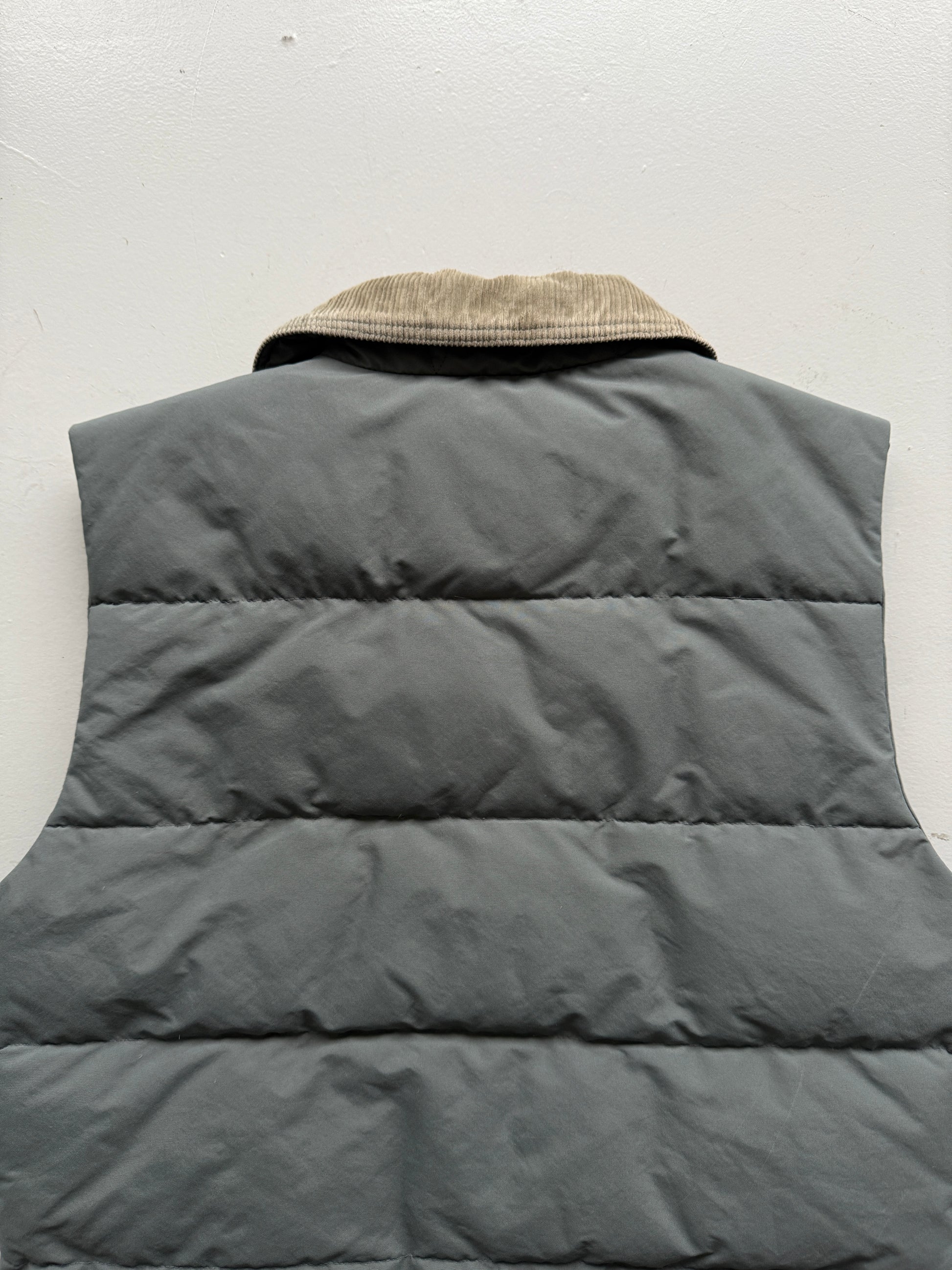 Grey Hermans 90's Vintage Puffer Vest Body Warmer - Large
