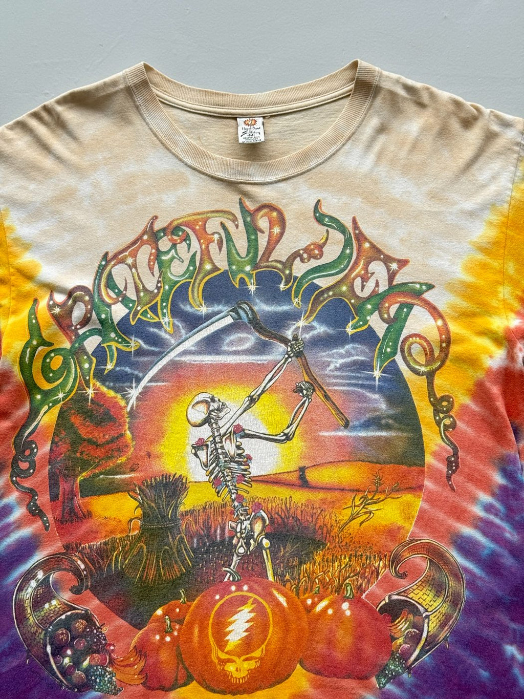 Grateful Dead Fall Tour 1994 Tie-Dye Vintage Graphic T-Shirt - Large
