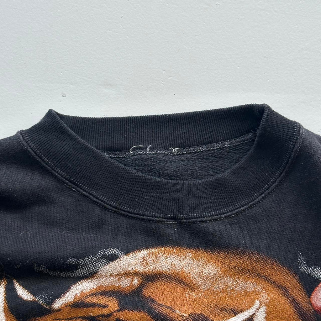 Black Tiger 90’s Vintage Graphic Sweatshirt - Medium