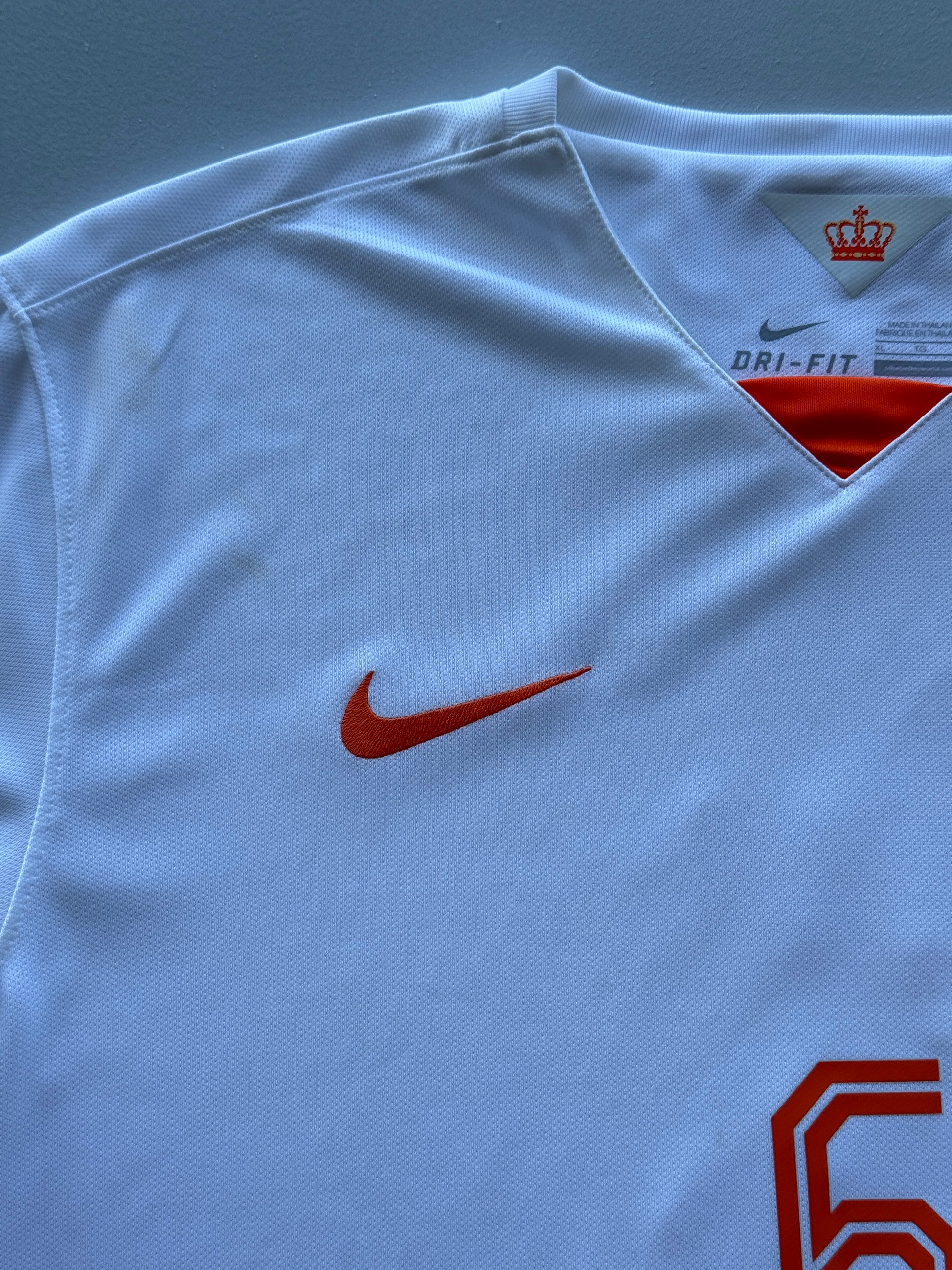 Nike Netherlands De Jong 2015 Away Vintage Football Shirt #6 - XL