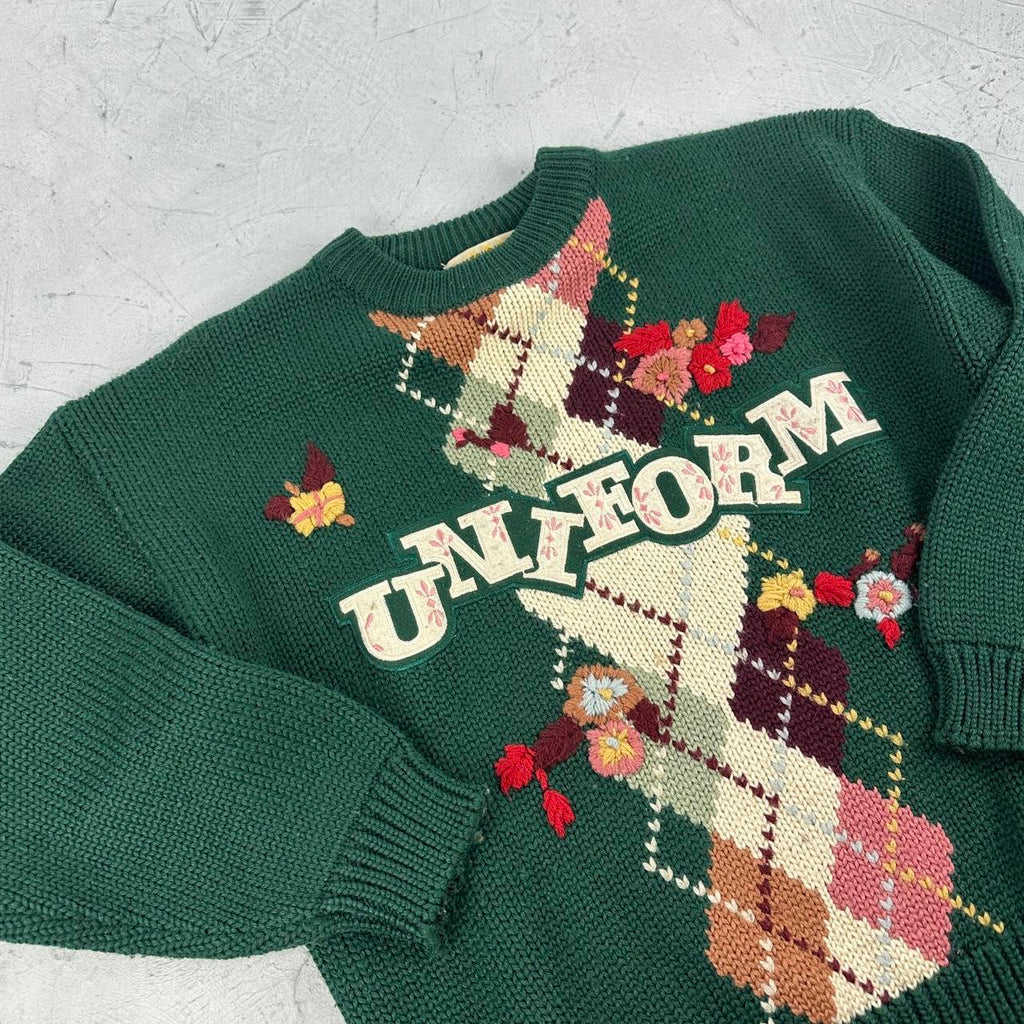Uniform 90's Knitted Sweatshirt - Medium