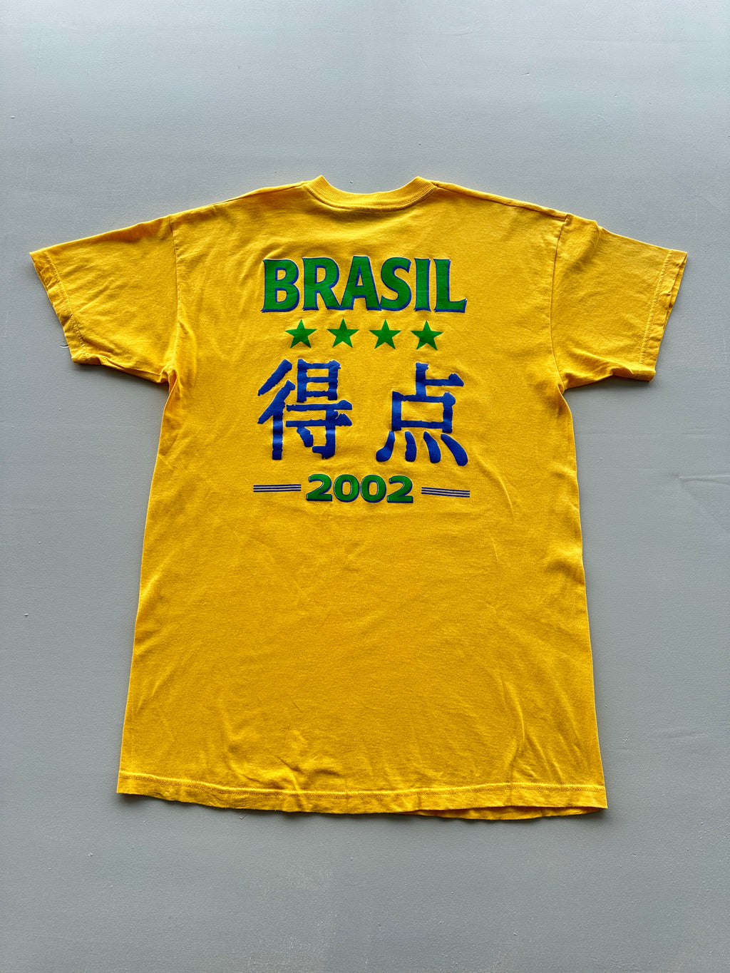 Brasil CBF 2002 World Cup Vintage T-Shirt - Large