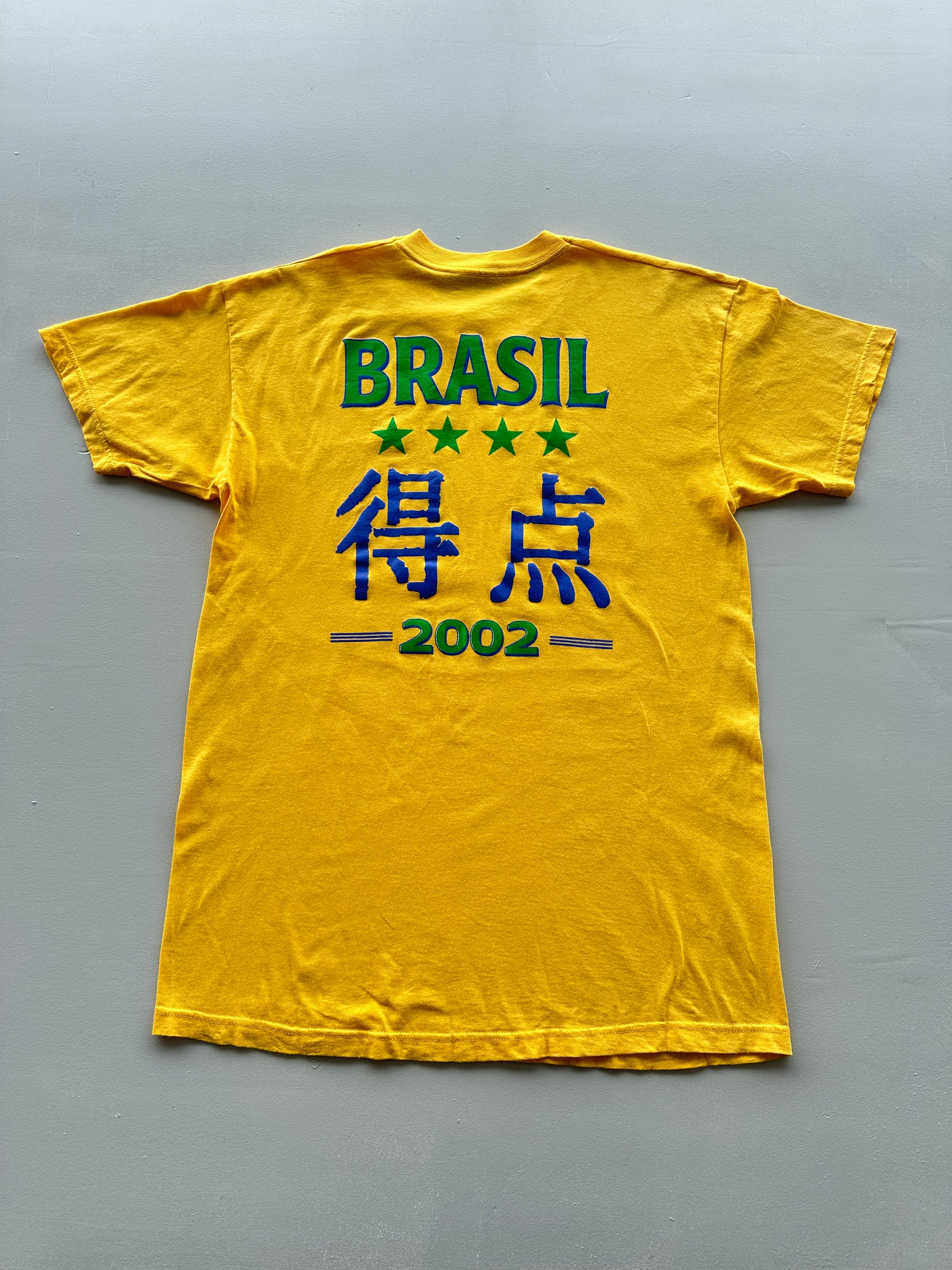 Brasil CBF 2002 World Cup Vintage T-Shirt - Large