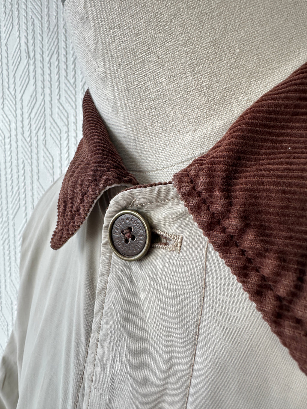 Eddie Bauer 90's Vintage Barn Jacket Cream / Sandstone - Large
