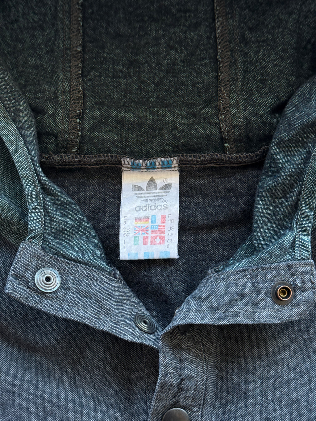 Blue Adidas 90's Vintage 1/4 Zip Pullover Jacket - XL