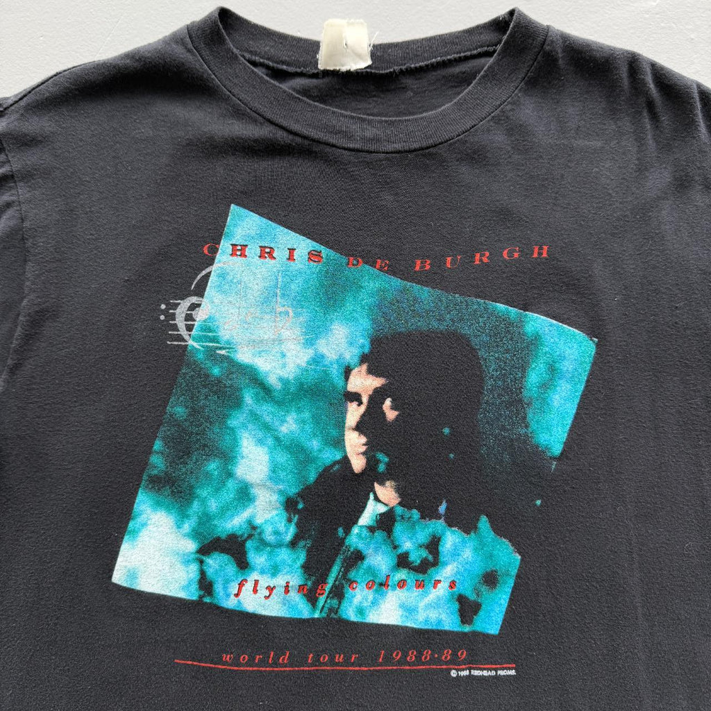 Black Chris De Burgh Vintage 90's Band T-shirt - Large