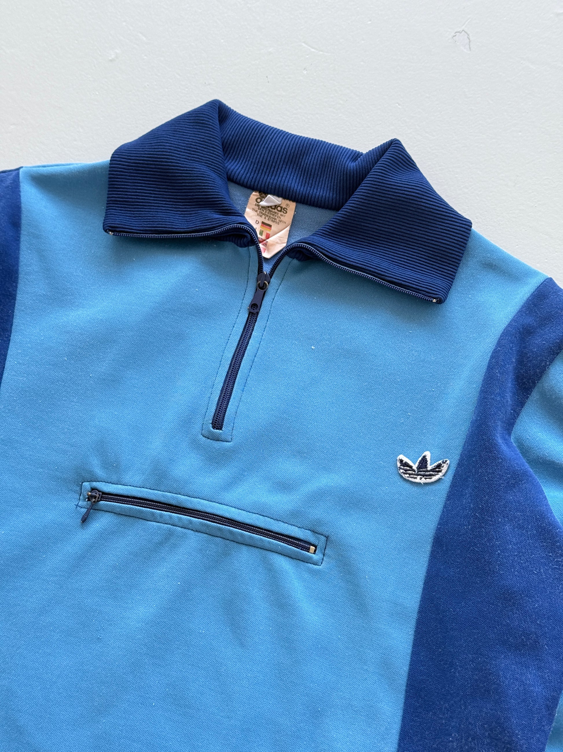 Adidas Trefoil 60s/70s Vintage Quarter Zip Track Top - XS/S