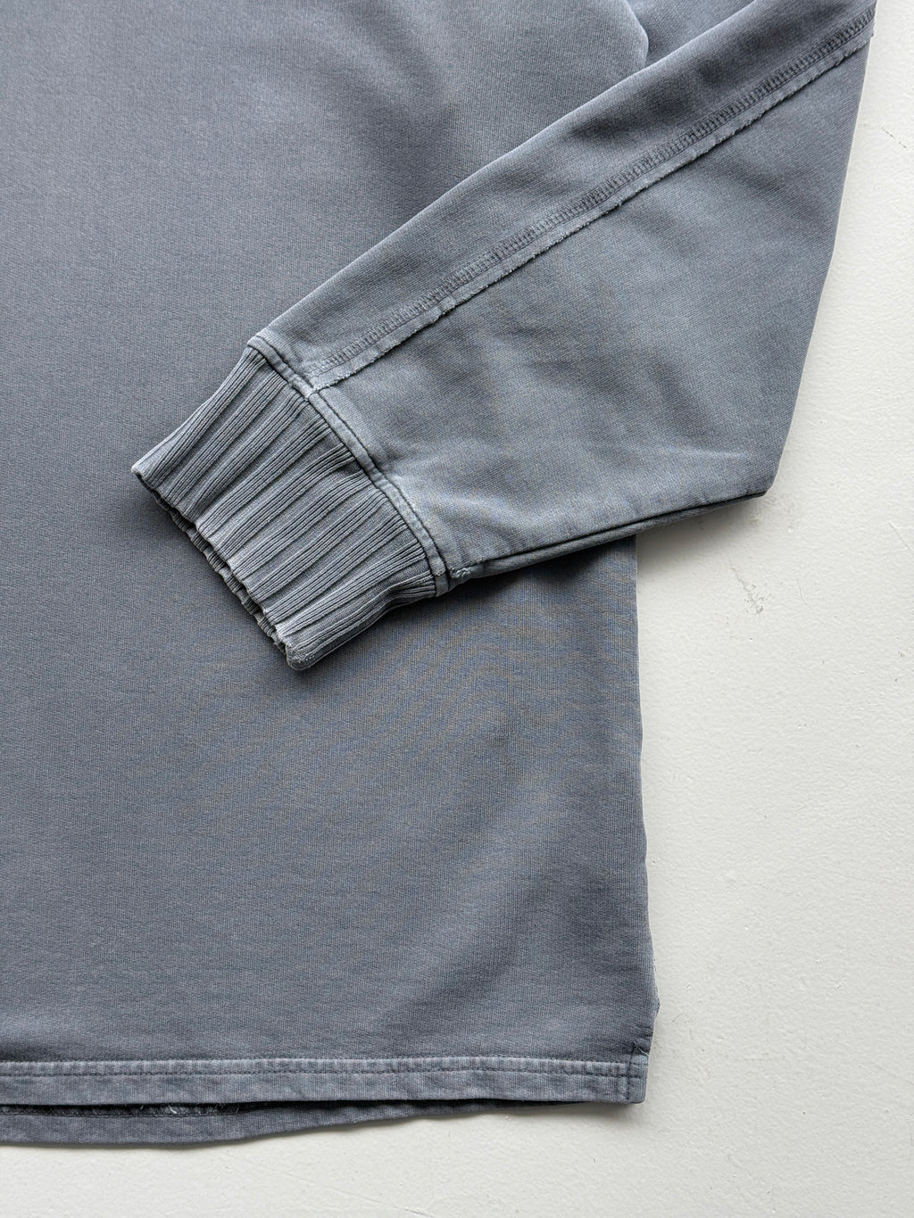 Marlboro Classics Faded Grey 90's Vintage Henley Sweatshirt - 2XL