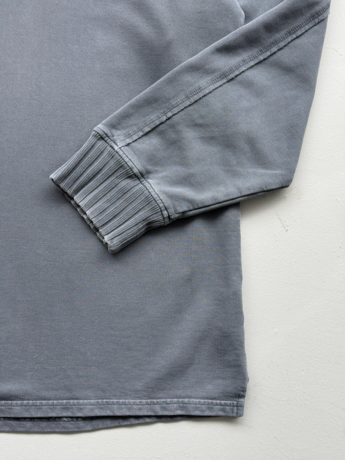Marlboro Classics Faded Grey 90's Vintage Henley Sweatshirt - 2XL