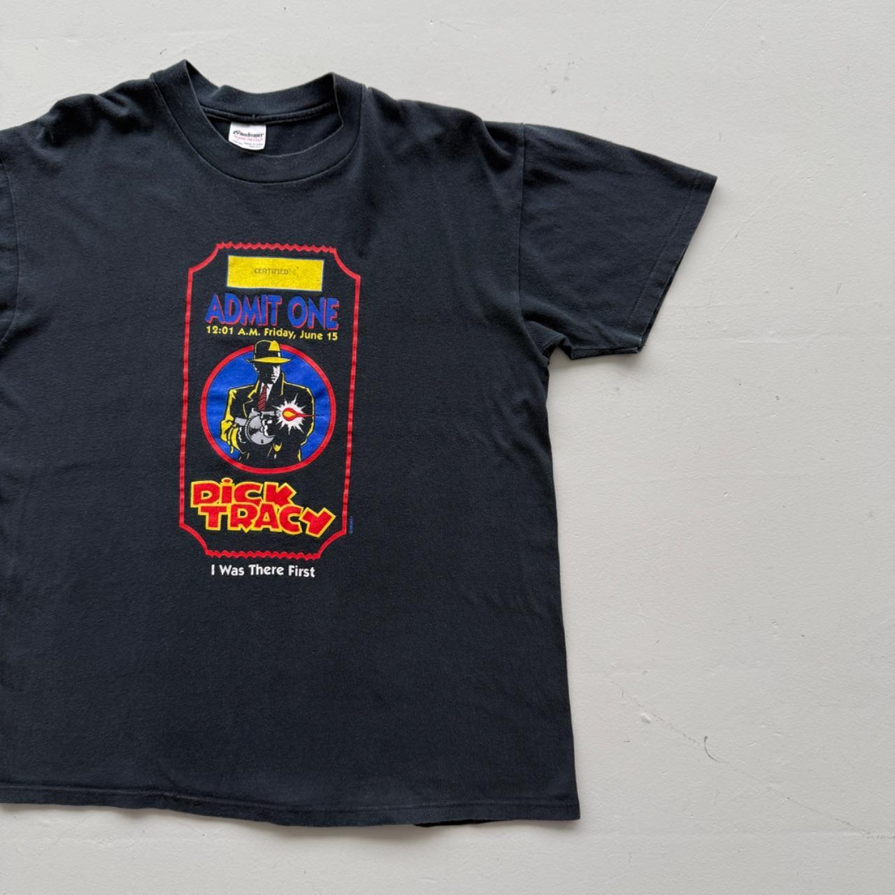 Black Dick Tracy 00s Vintage Graphic T-Shirt - Large