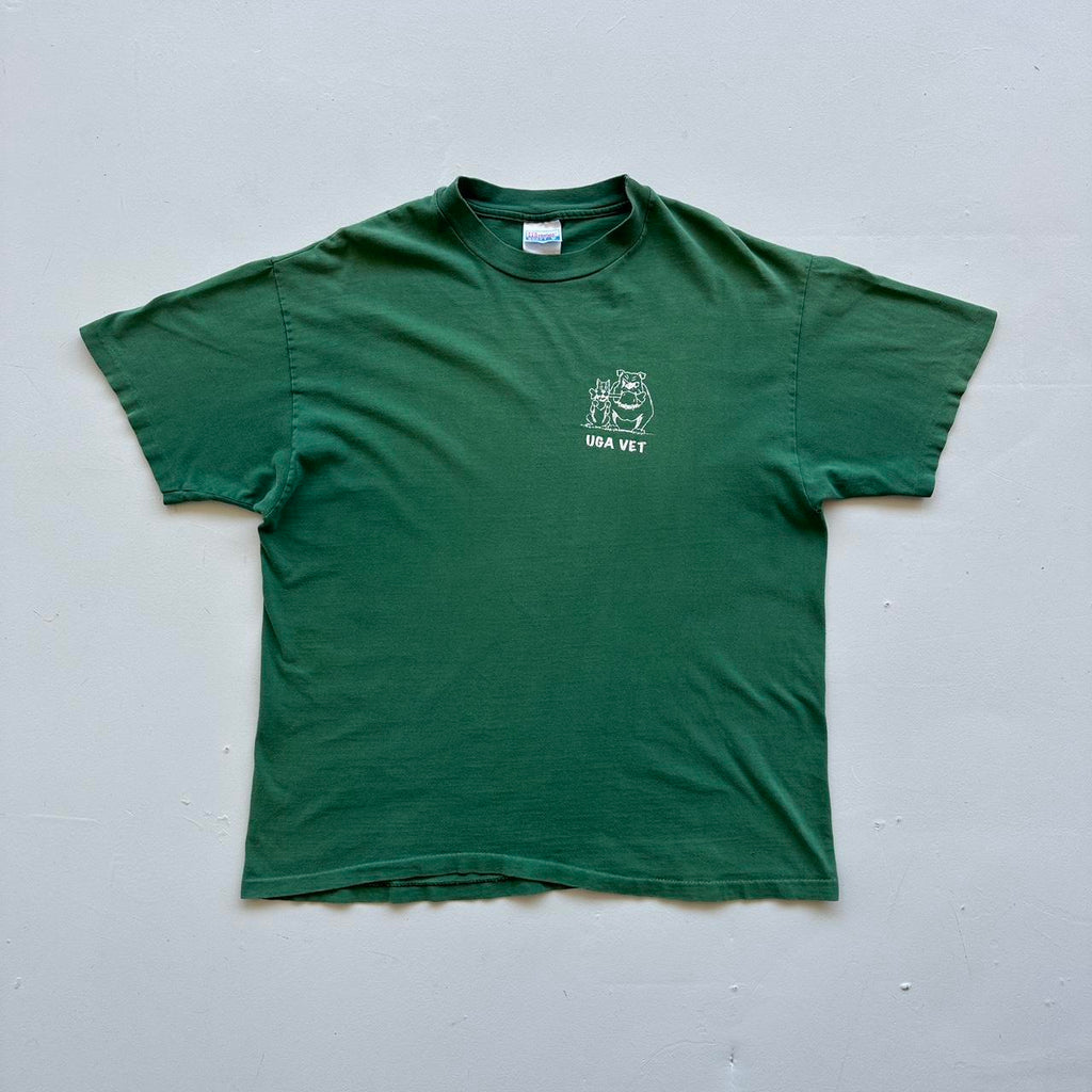 UGA Vet Green Slogan 90s Vintage T-shirt - XL