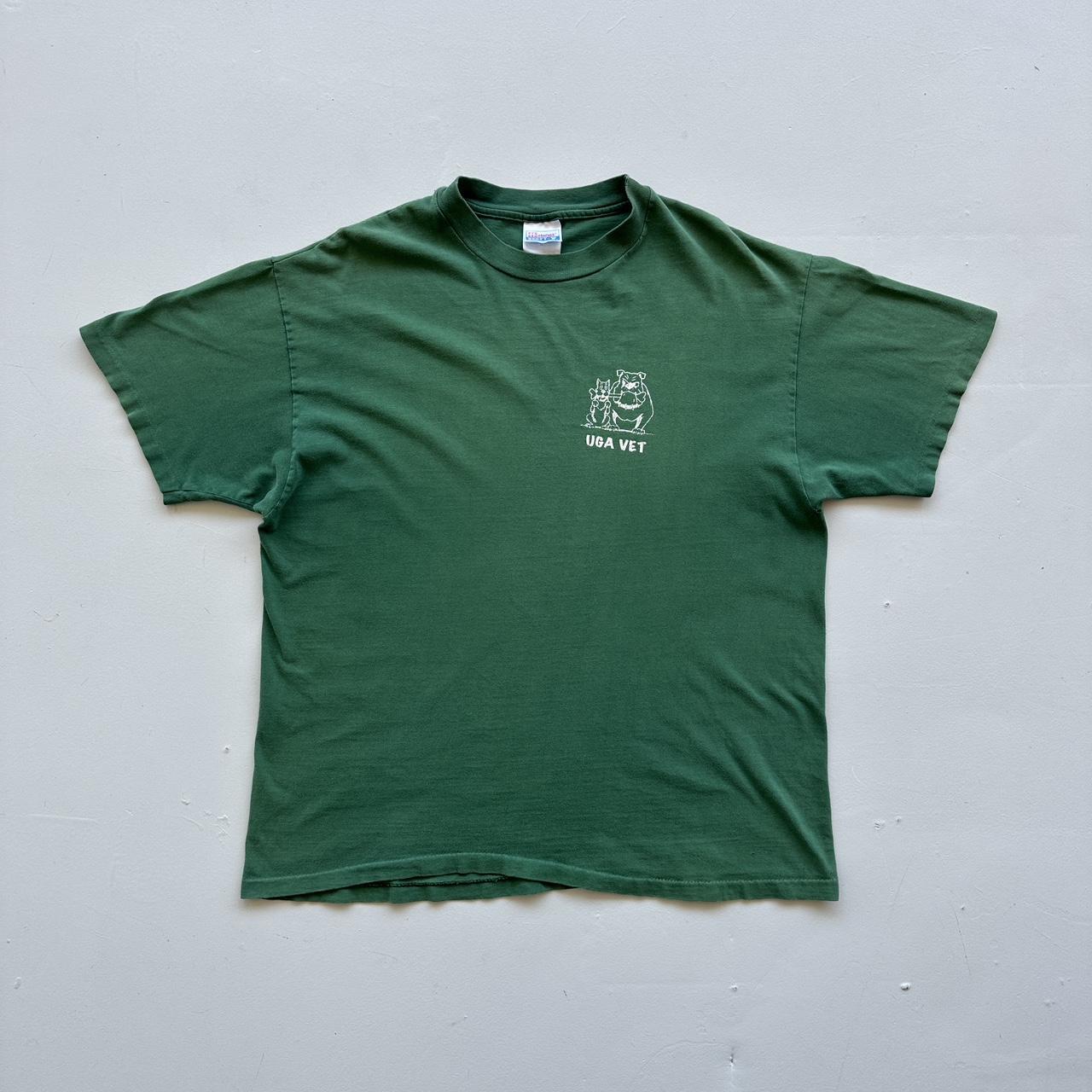 UGA Vet Green Slogan 90s Vintage T-shirt - XL