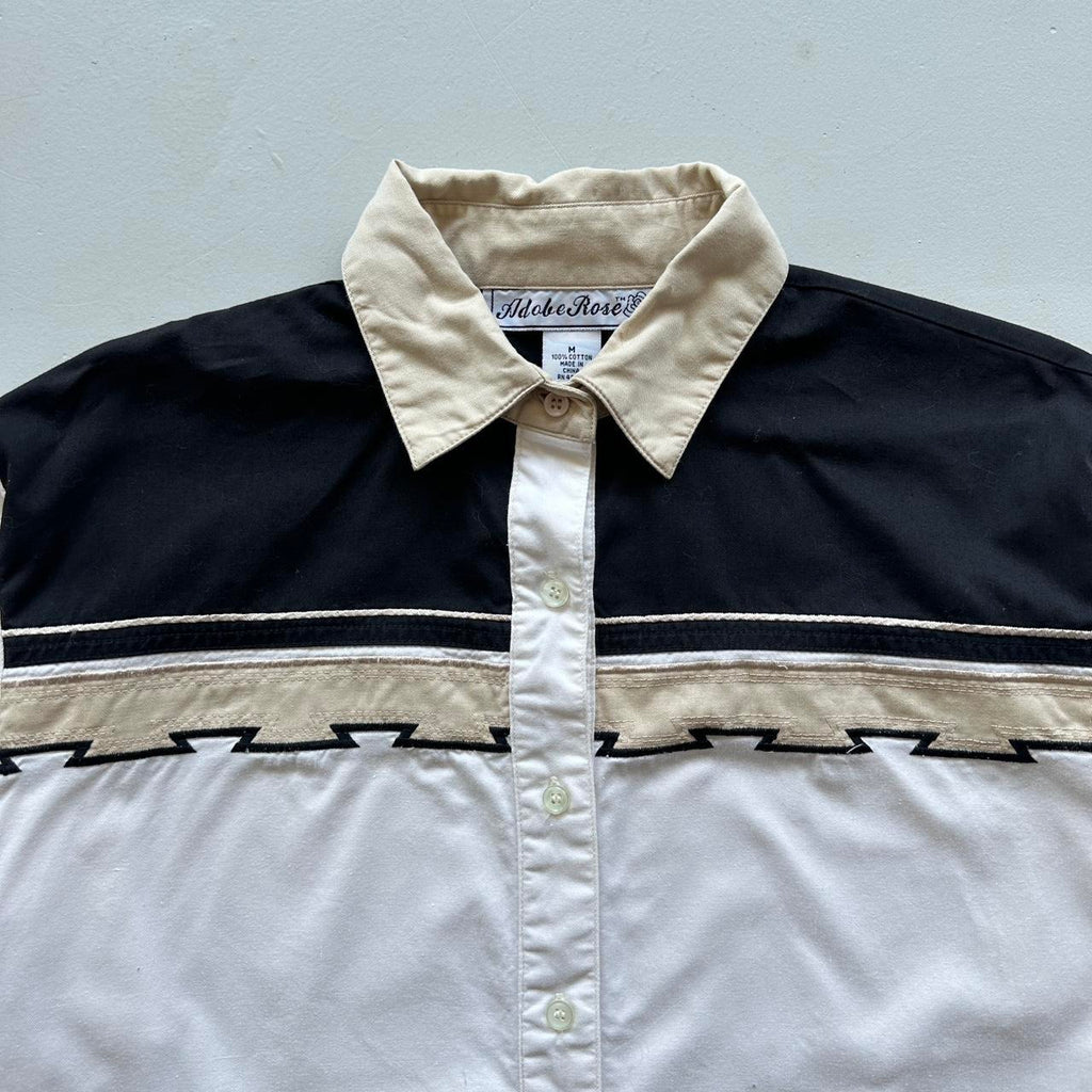 Womens Western Cowboy 90s Vintage Shirt - Medium