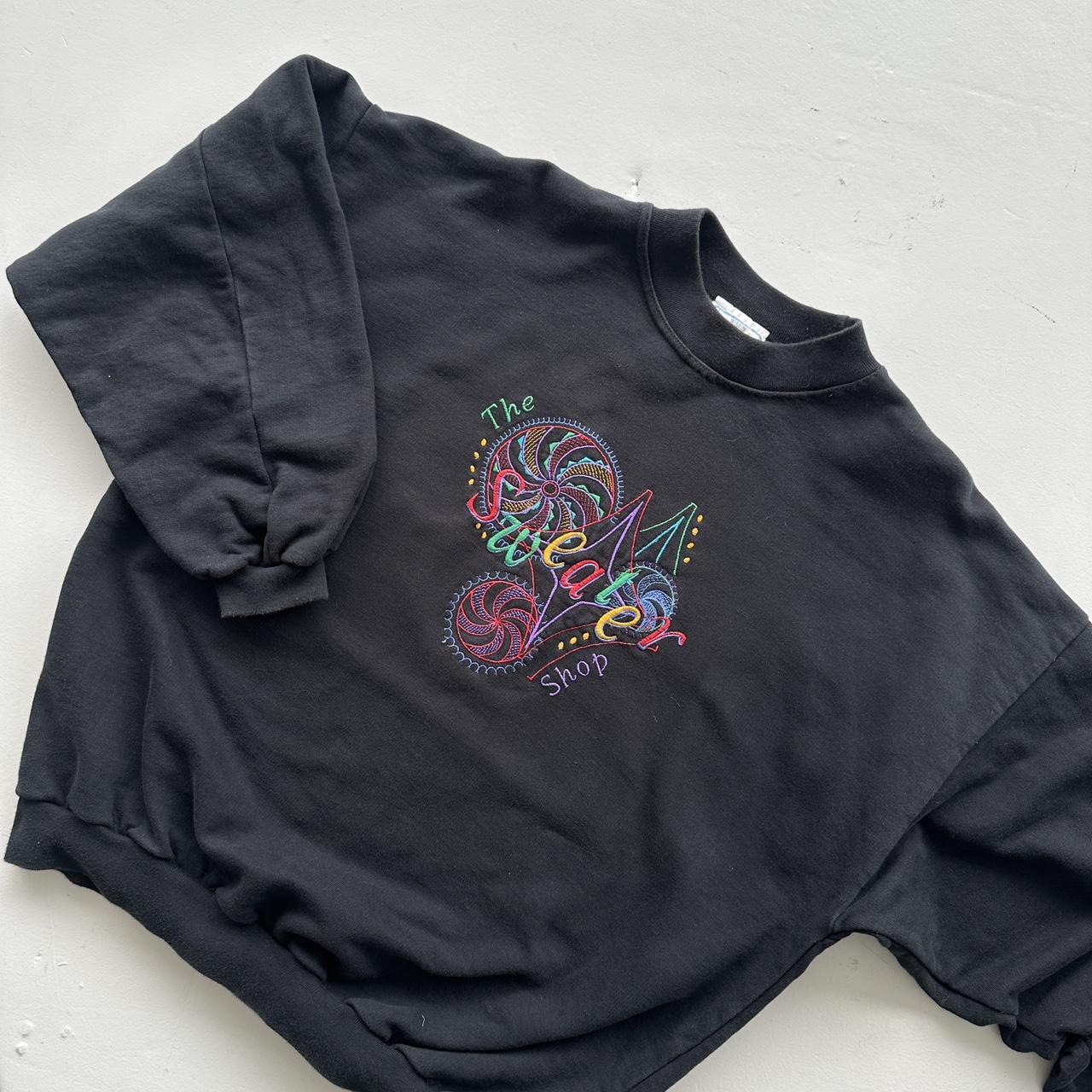 Black The Sweater Shop Vintage Embroidered Sweatshirt - XL