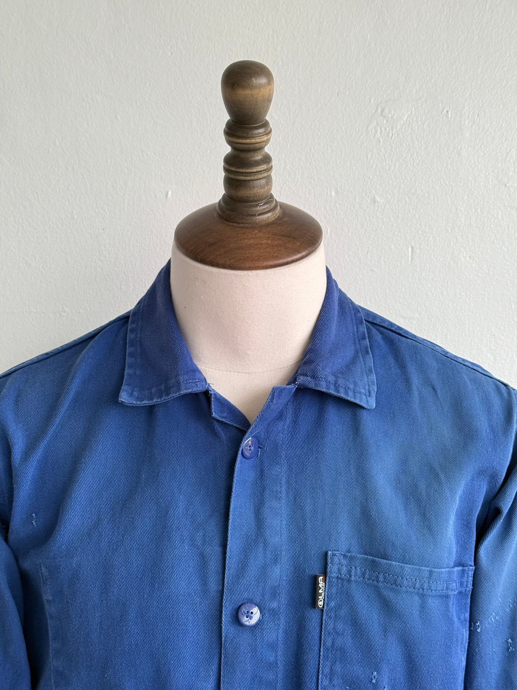 Faded Blue LMA 2000's Vintage Workwear Chore Jacket CH443 - Small