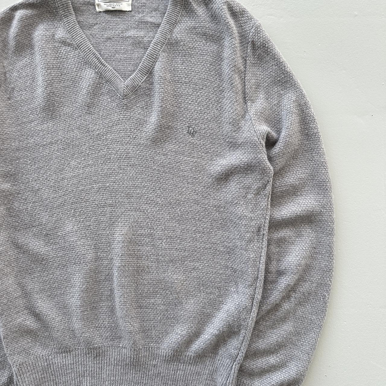 Grey Christian Dior Vintage 90s Sweatshirt - Women’s 8-10 Medium