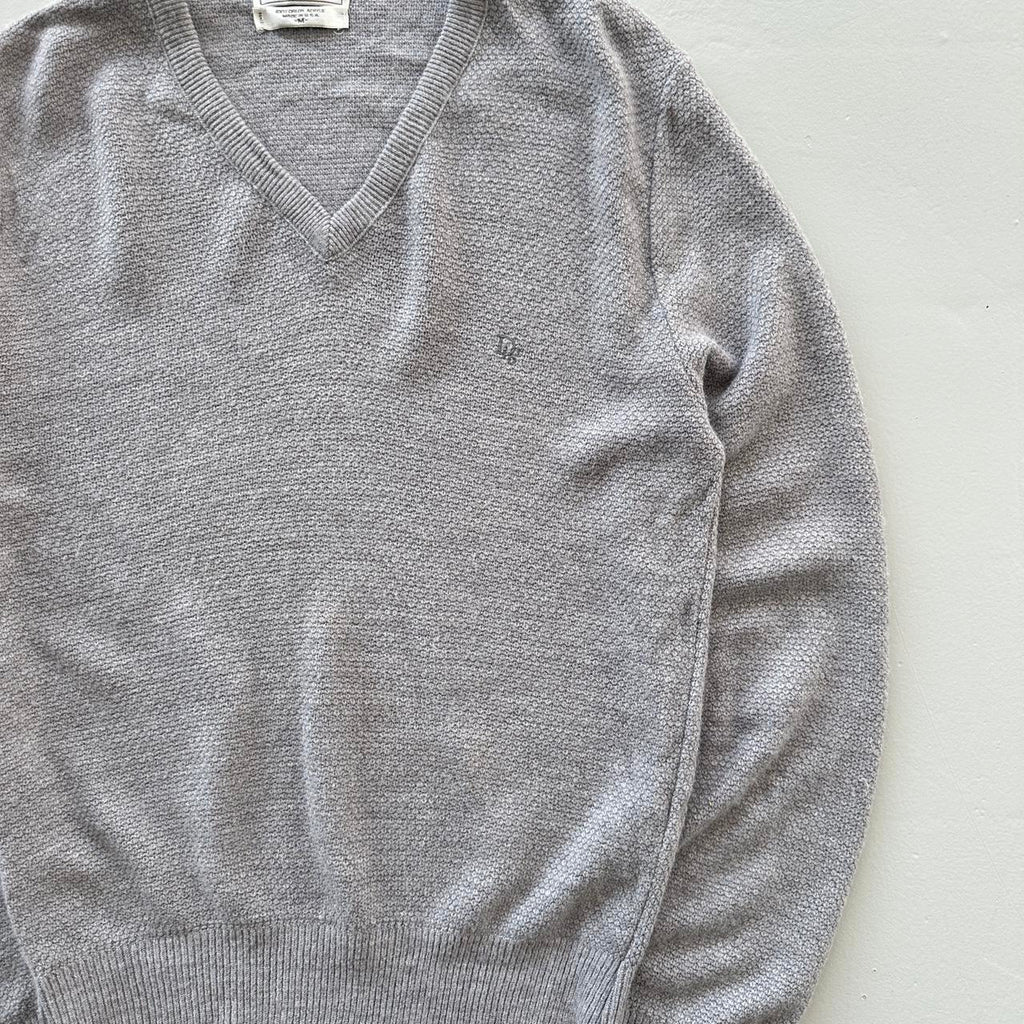 Grey Christian Dior Vintage 90s Sweatshirt - Women’s 8-10 Medium