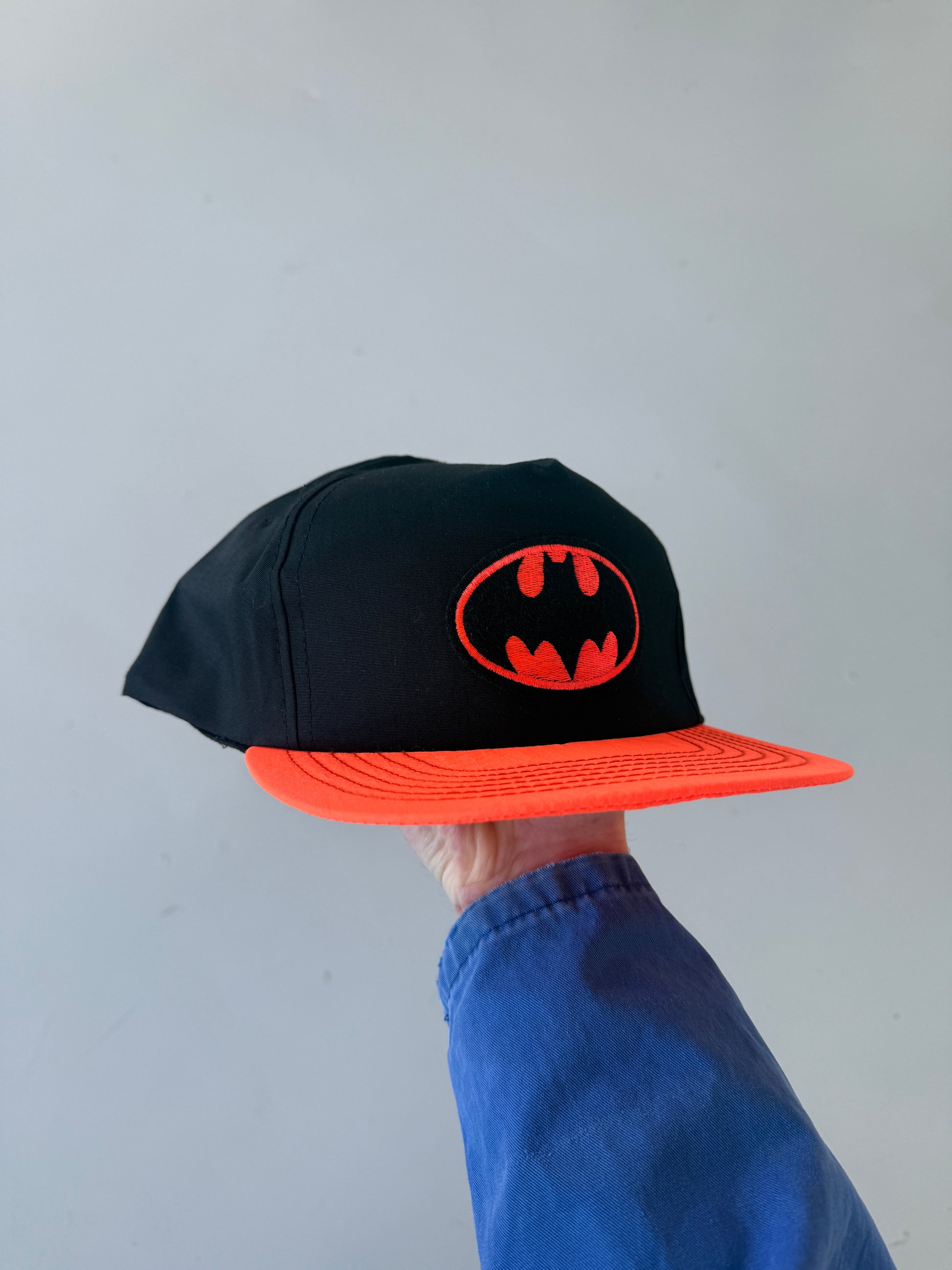 Black Batman Vintage 90's Cotton SnapBack Trucker Cap