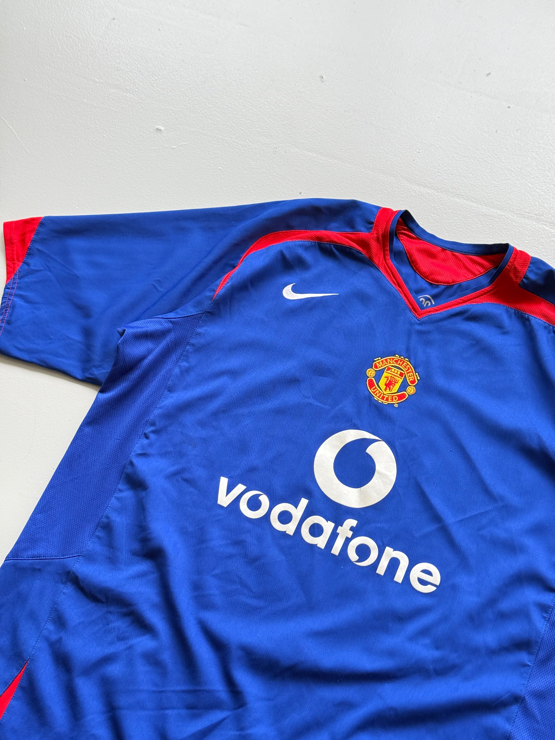 Nike Man Utd Vodafone Rooney #8 2005 Vintage Away Football Shirt - XL
