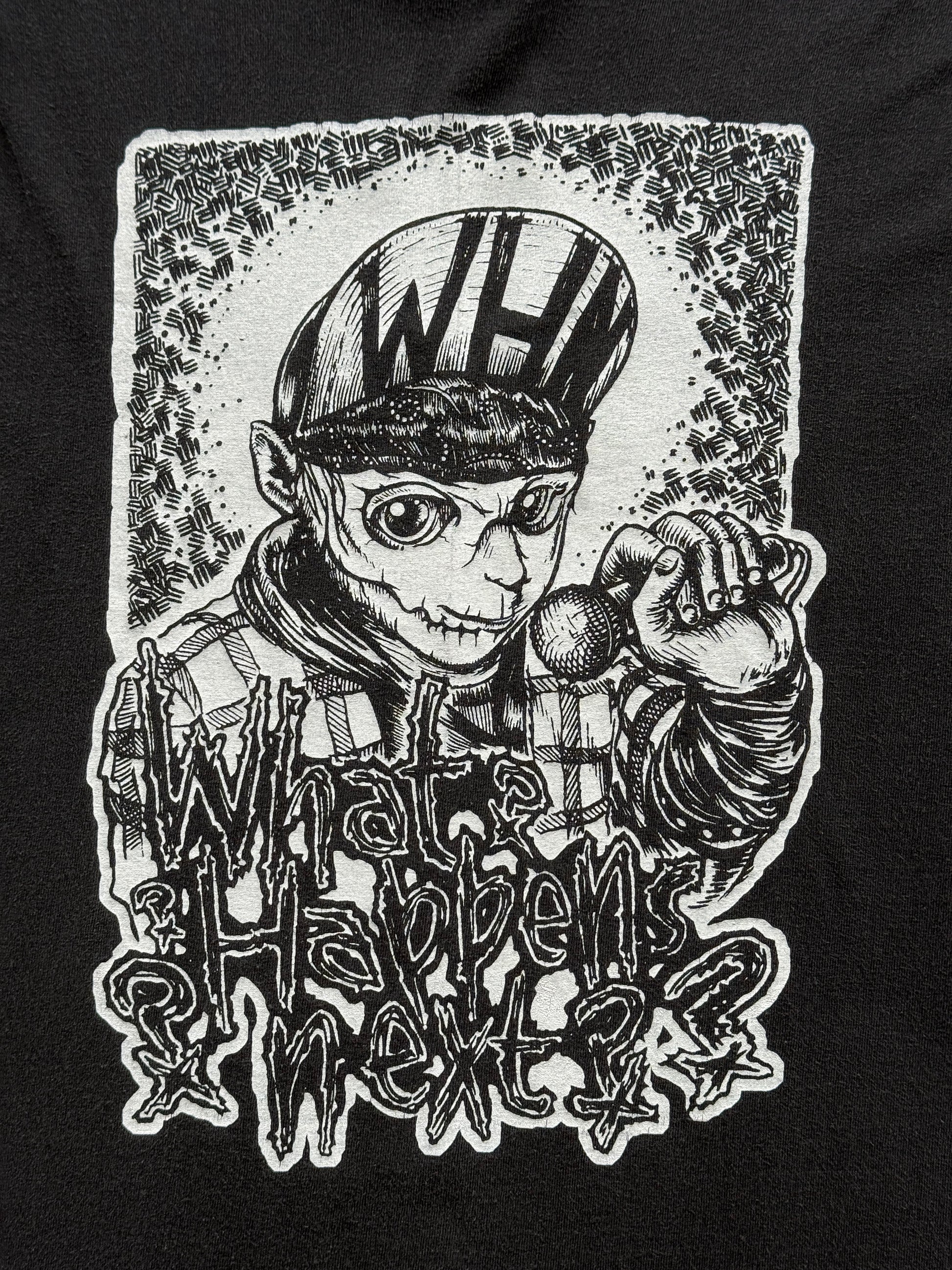 Black What Happens Next? 00's Vintage Graphic Band T-Shirt - Medium