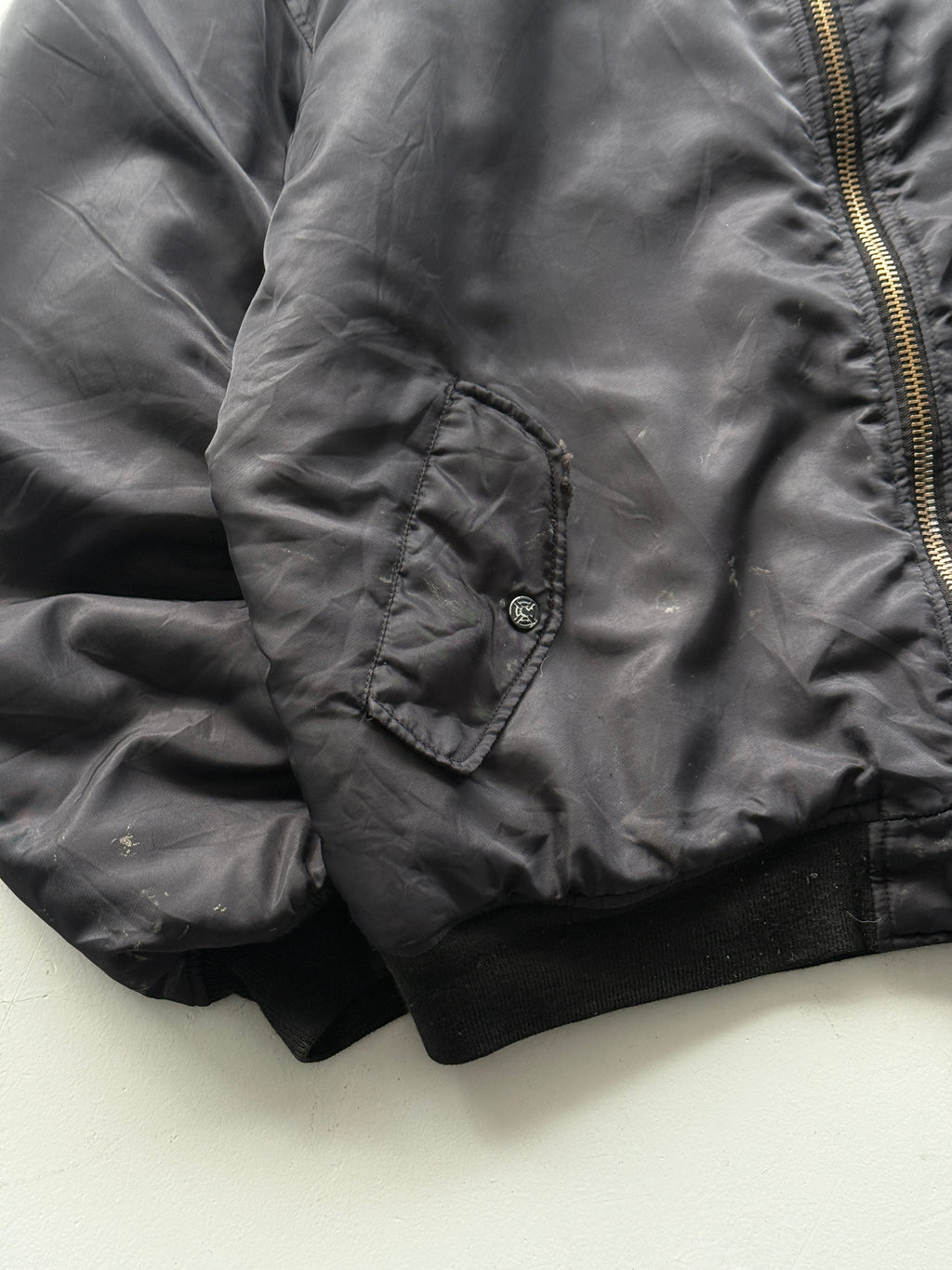 Black Reversible 90's Vintage Bomber Jacket - XXL