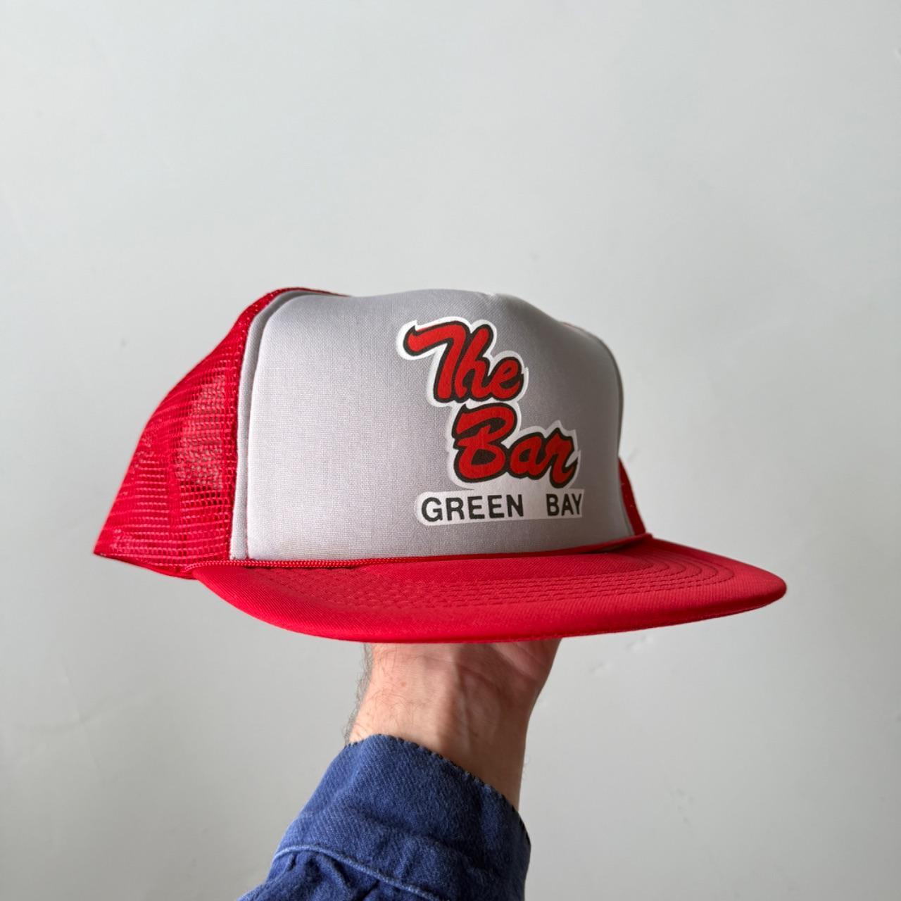 Red The Bar Vintage Foam and Mesh SnapBack Trucker Cap