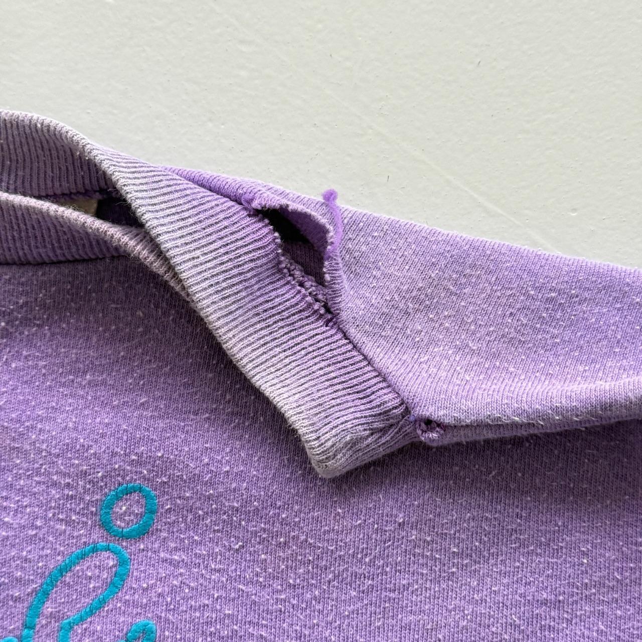 Purple Ski Fasination 80’s Vintage Skiing Graphic Sweatshirt - Large