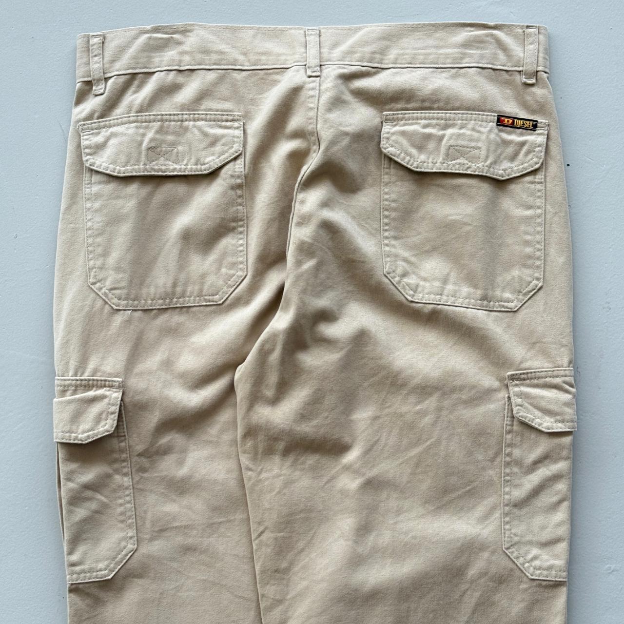 Cream Diesel Cotton 90's Vintage Cargo's - 34” x 30”
