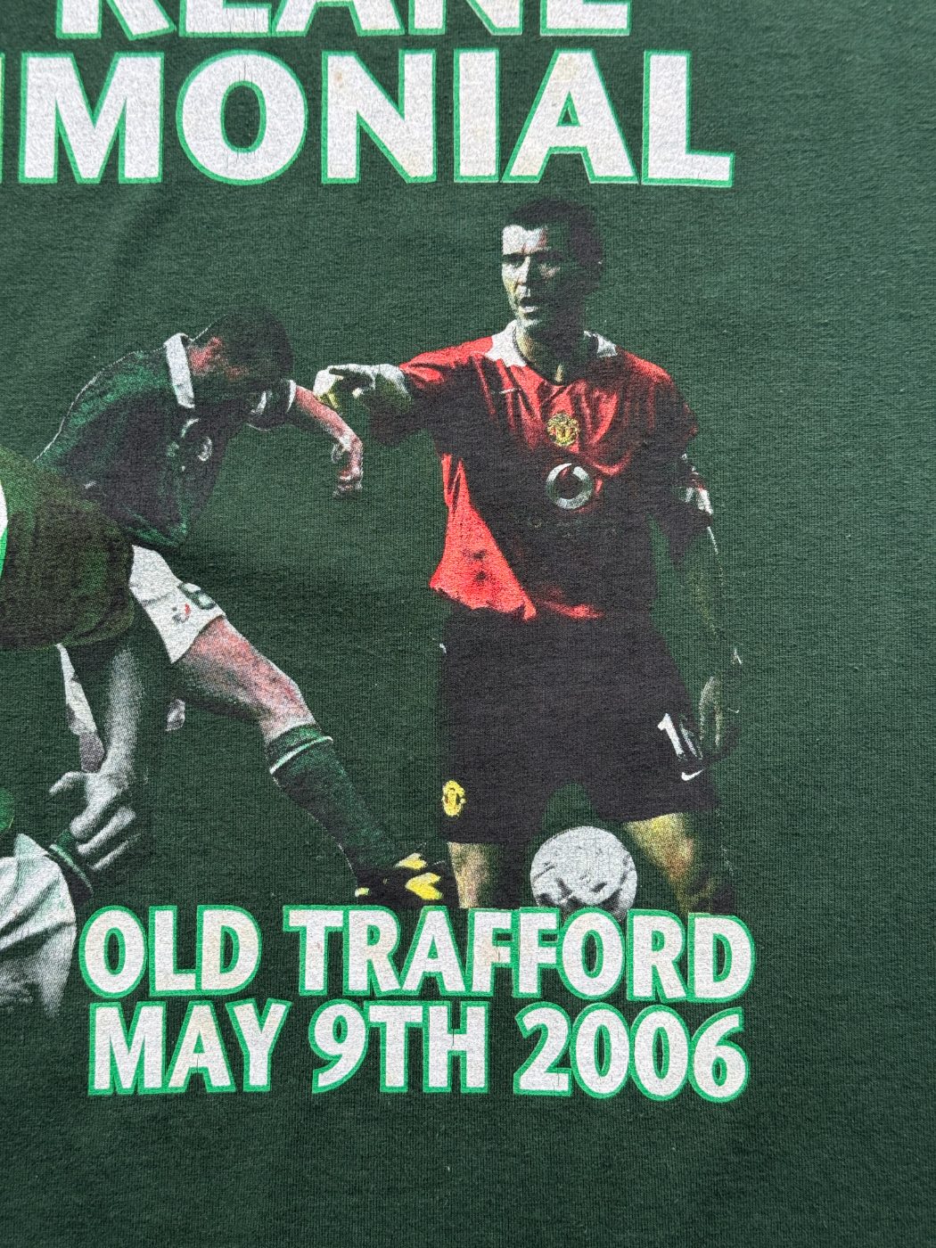 Roy Keane Testimonial Manchester United v Celtic Old Trafford 2006 Vintage T-Shi