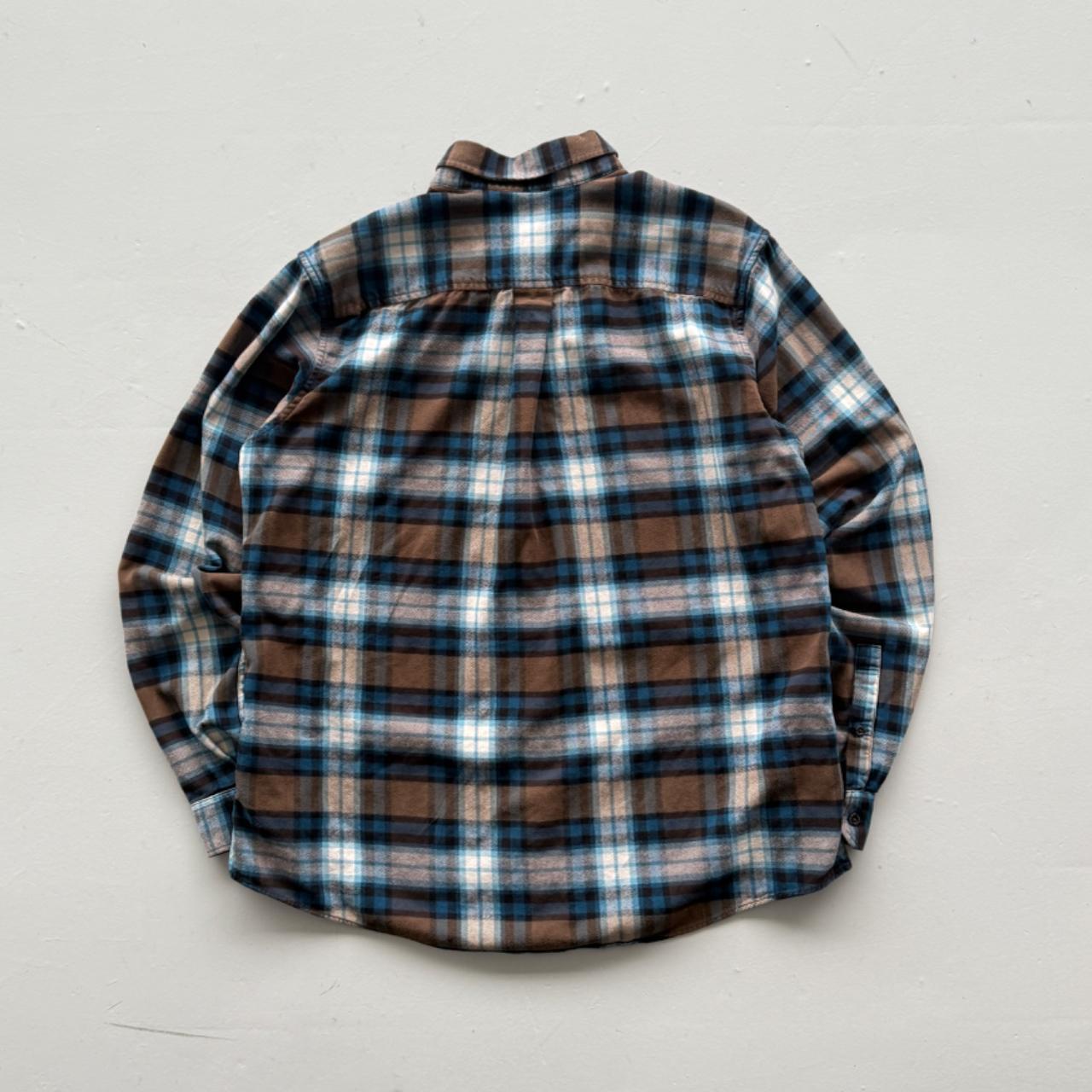 Blue Eddie Bauer 00’s Vintage Flannel Long Sleeve Shirt - Large