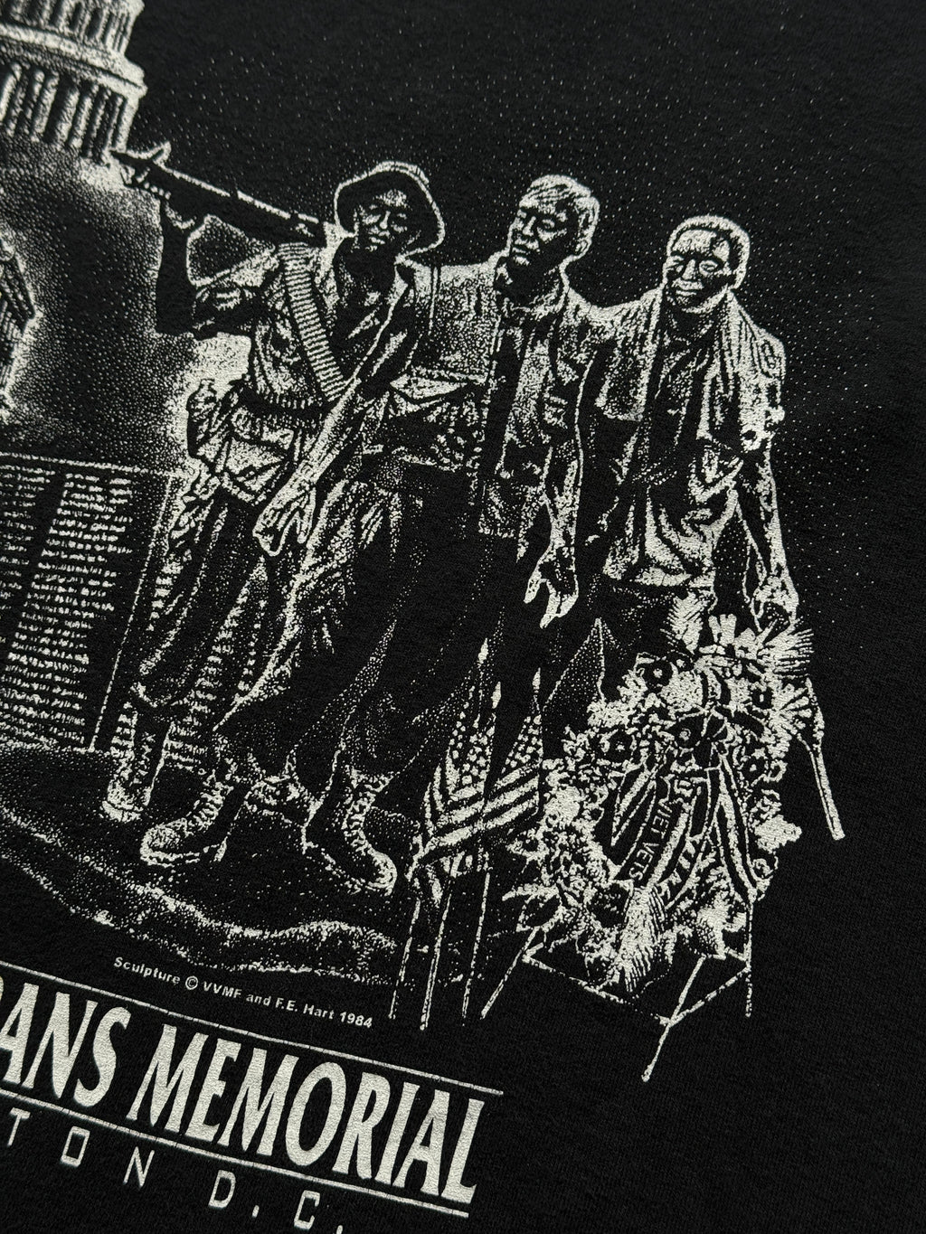 Black Vietnam 90's Vintage Graphic Single Stitch Tourist T-Shirt - Medium