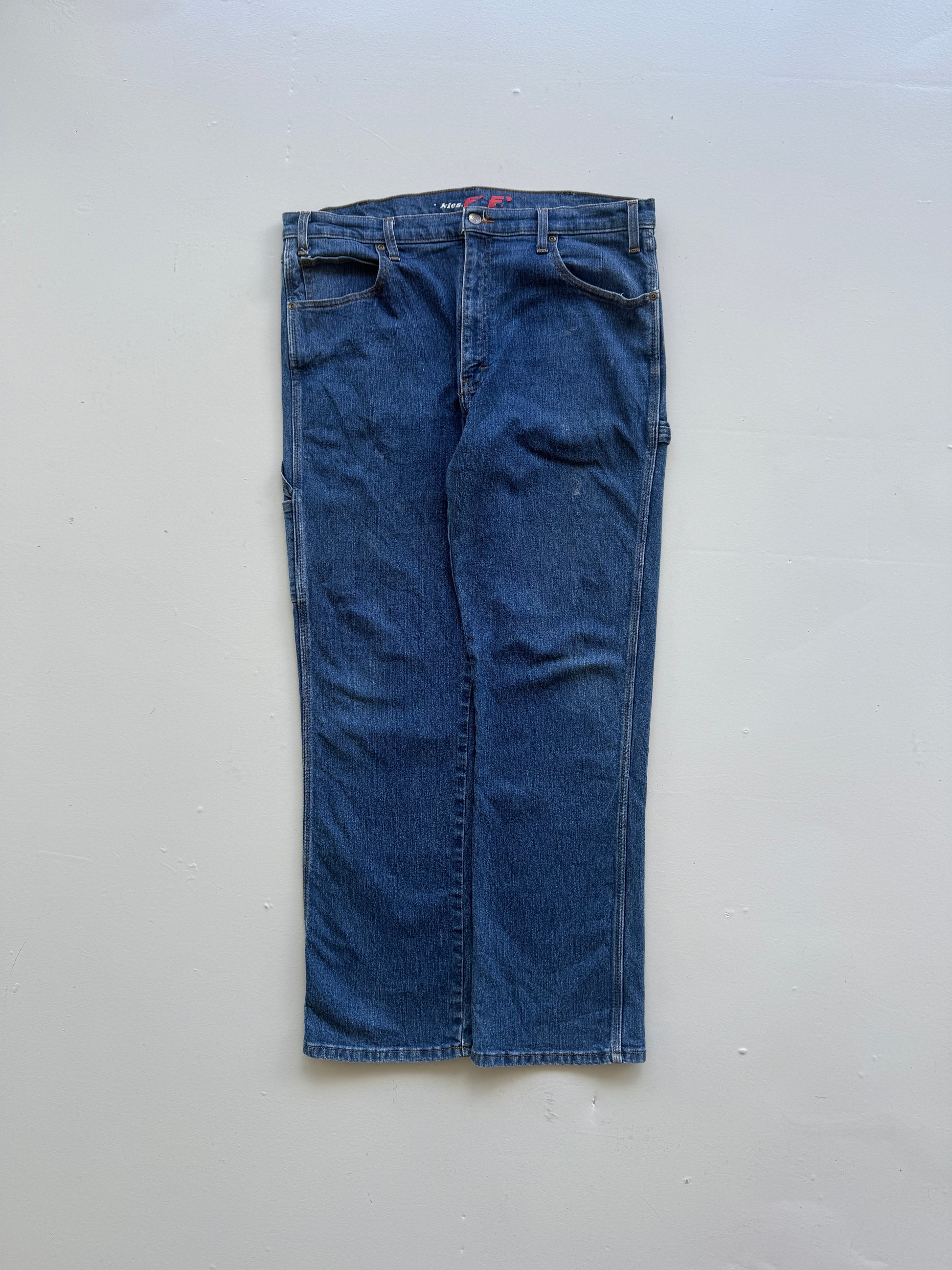 Blue Dickies 00's Vintage Relaxed Fit Carpenter Jeans - W38 x L32