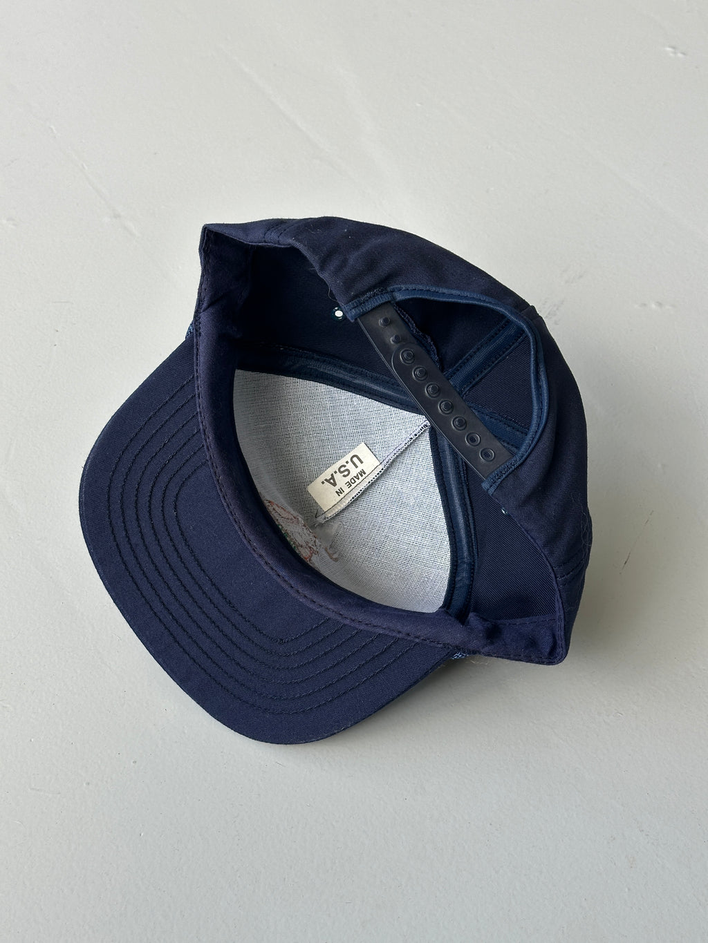 Navy Buckmasters Life Member 90's Vintage SnapBack Cap