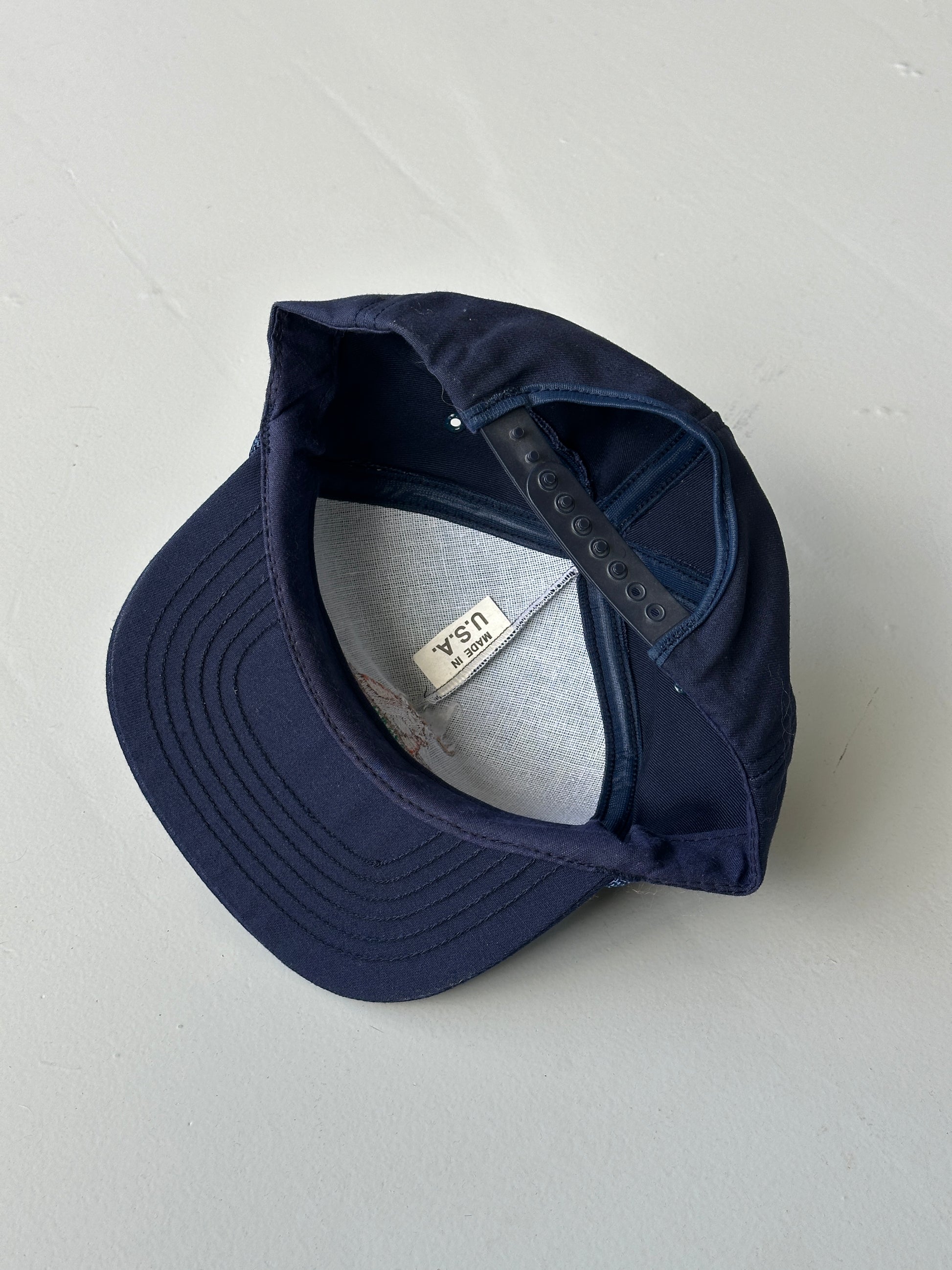 Navy Buckmasters Life Member 90's Vintage SnapBack Cap