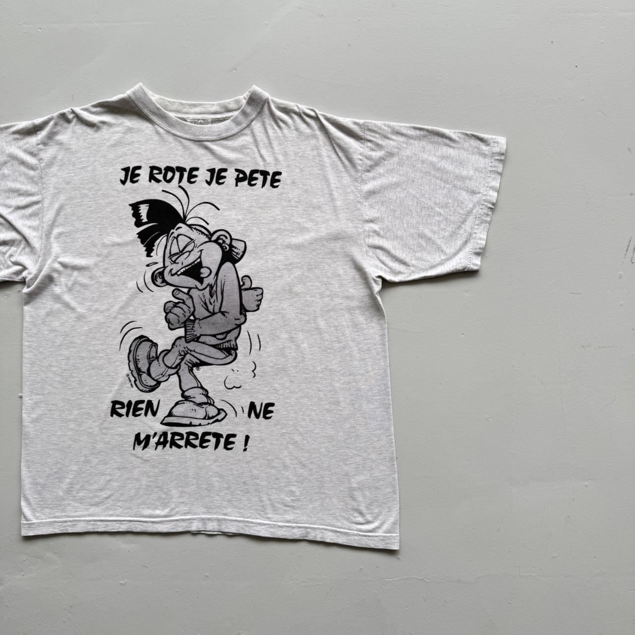White Harry Golo Cartoon 90s Vintage Graphic T-Shirt - XL