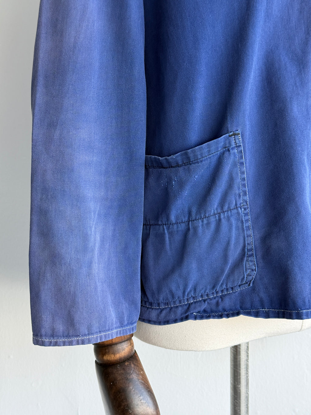 Blue French 1950s/60s Vintage Workwear Chore Jacket CH500 - XS