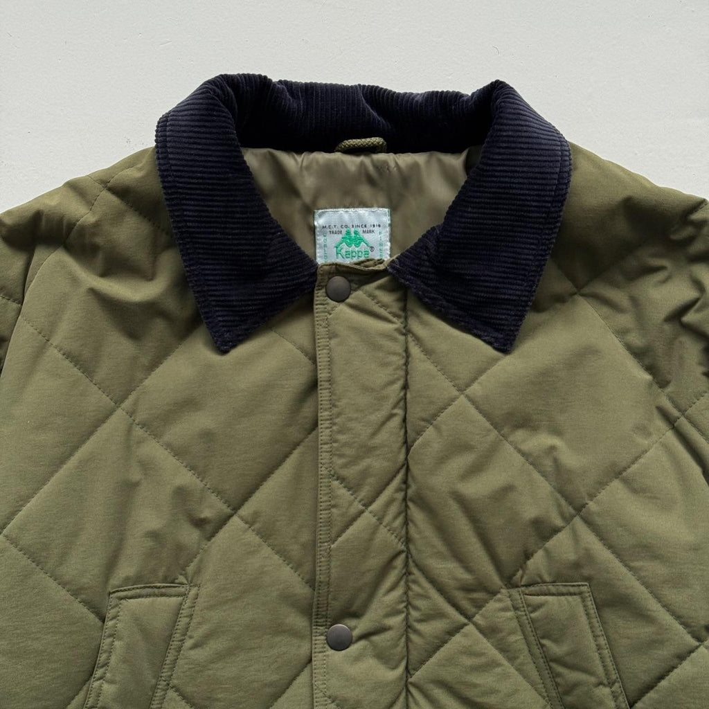 Green Kappa 90's Heavy Duty Quilted Jacket - XL