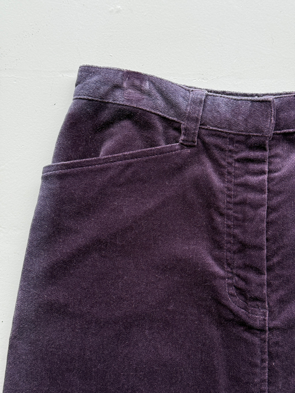 Purple Hawkshead Y2K Vintage Velvet Maxi Skirt - UK 10