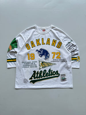 Oakland Athletics 1972 World Champions 90's Vintage Single Stitch Graphic T-Shir
