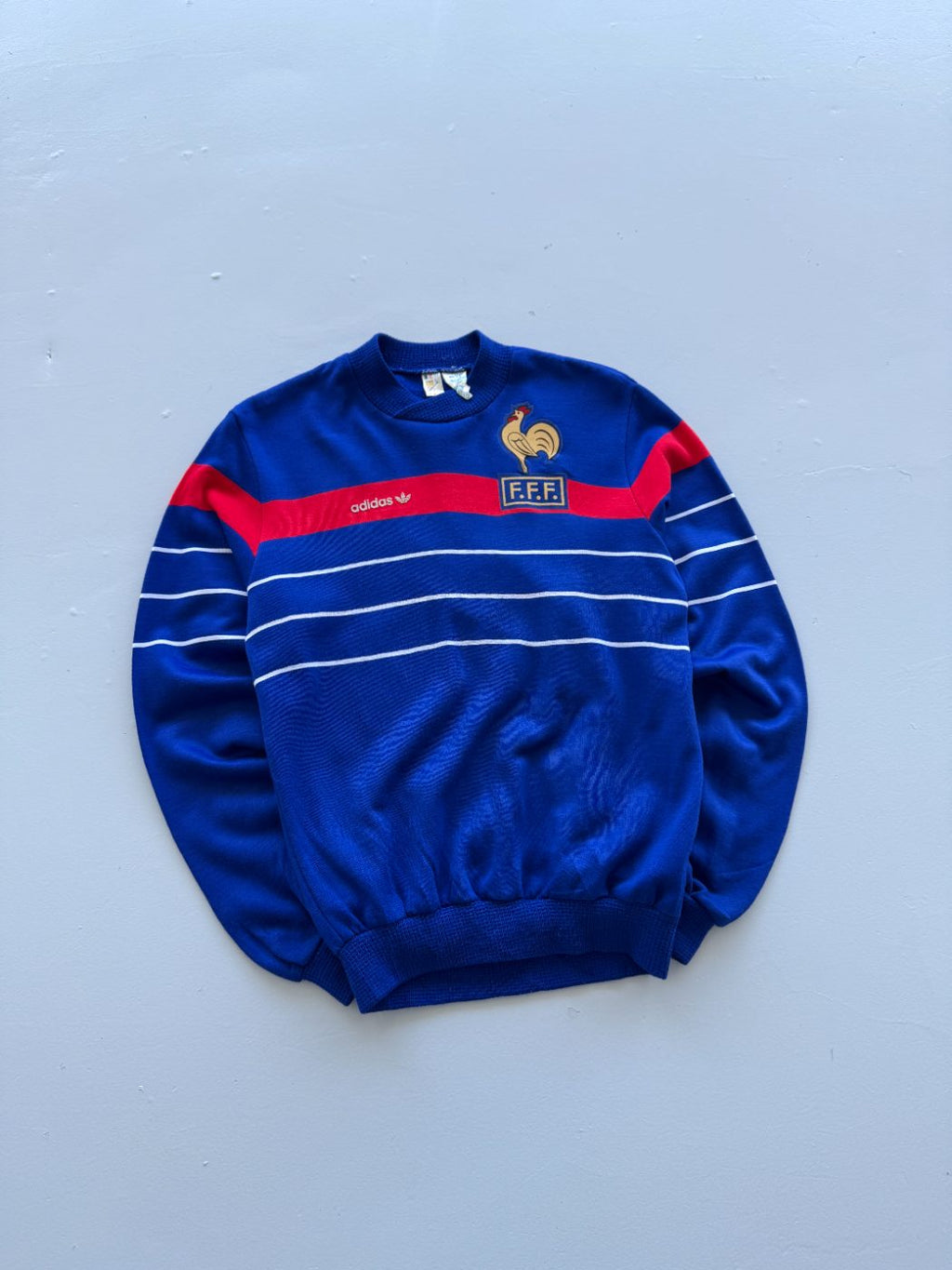 Adidas France F.F.F. Made in France 90's Vintage Football Sweatshirt - XS/S