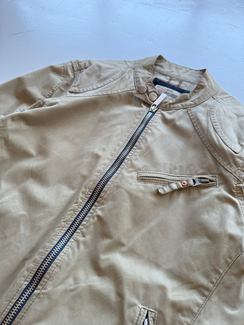 Cream Energie Leather Y2K Vintage Leather Jacket - Medium