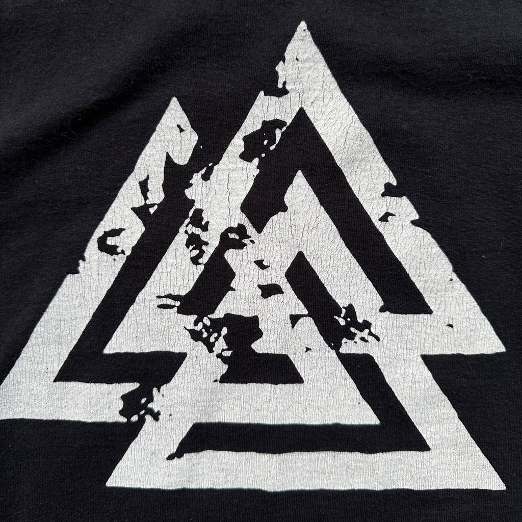 Black Gothic Black Metal SKJALDAK 00s Vintage Graphic T-Shirt - Large