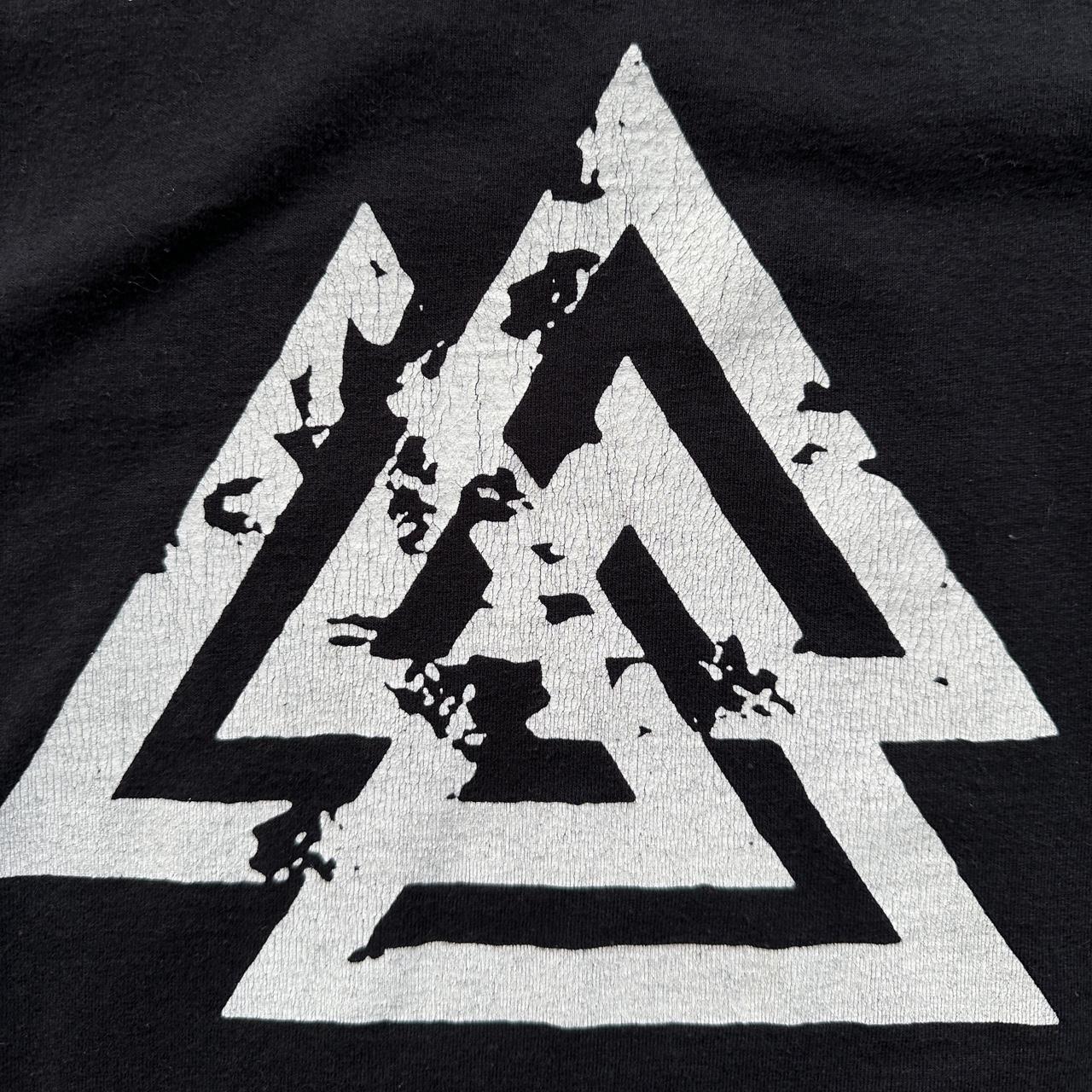 Black Gothic Black Metal SKJALDAK 00s Vintage Graphic T-Shirt - Large