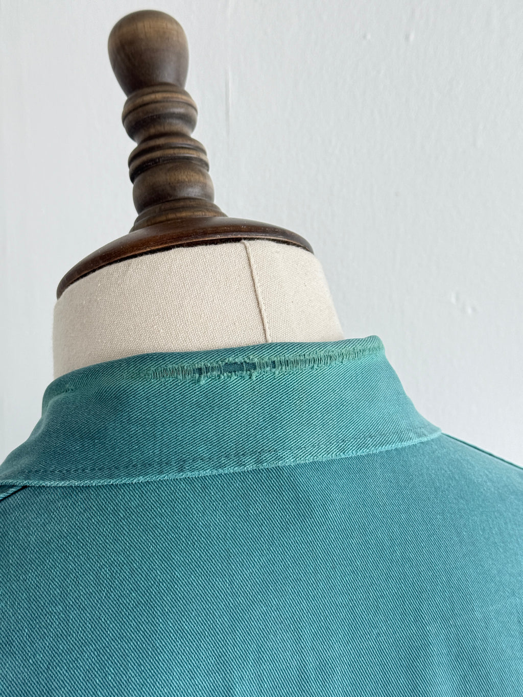 Teal French Vintage Workwear Chore Jacket 80's CH381 - Small