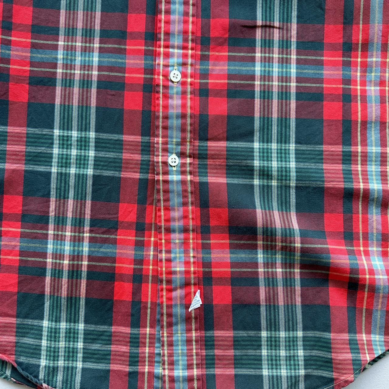 Ralph Lauren Polo Checkered Red/Green 90s Vintage Shirt - XL